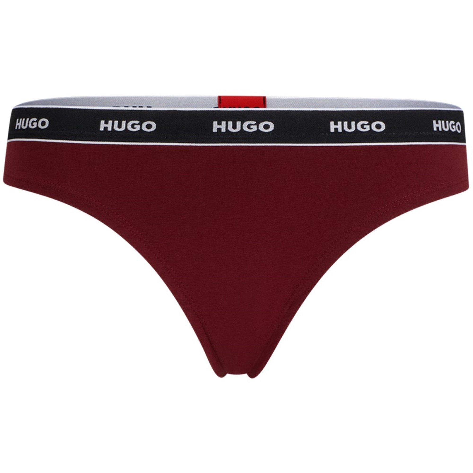 Hugo Women's Regular Rise Thong - Dark Red - 16(XXL)
