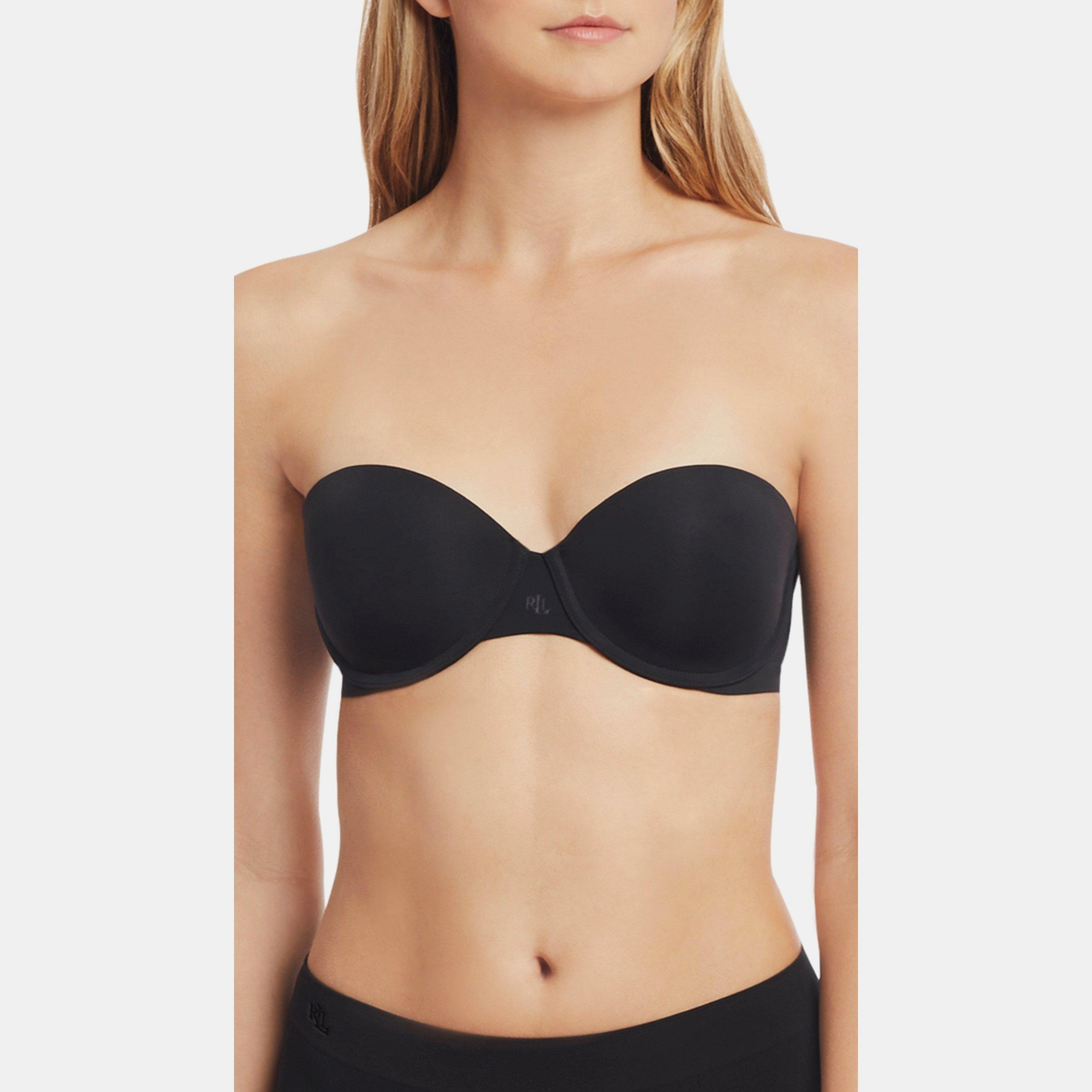 Black - Lauren by Ralph Lauren - Women's Bandeau Multiway Bra - 5