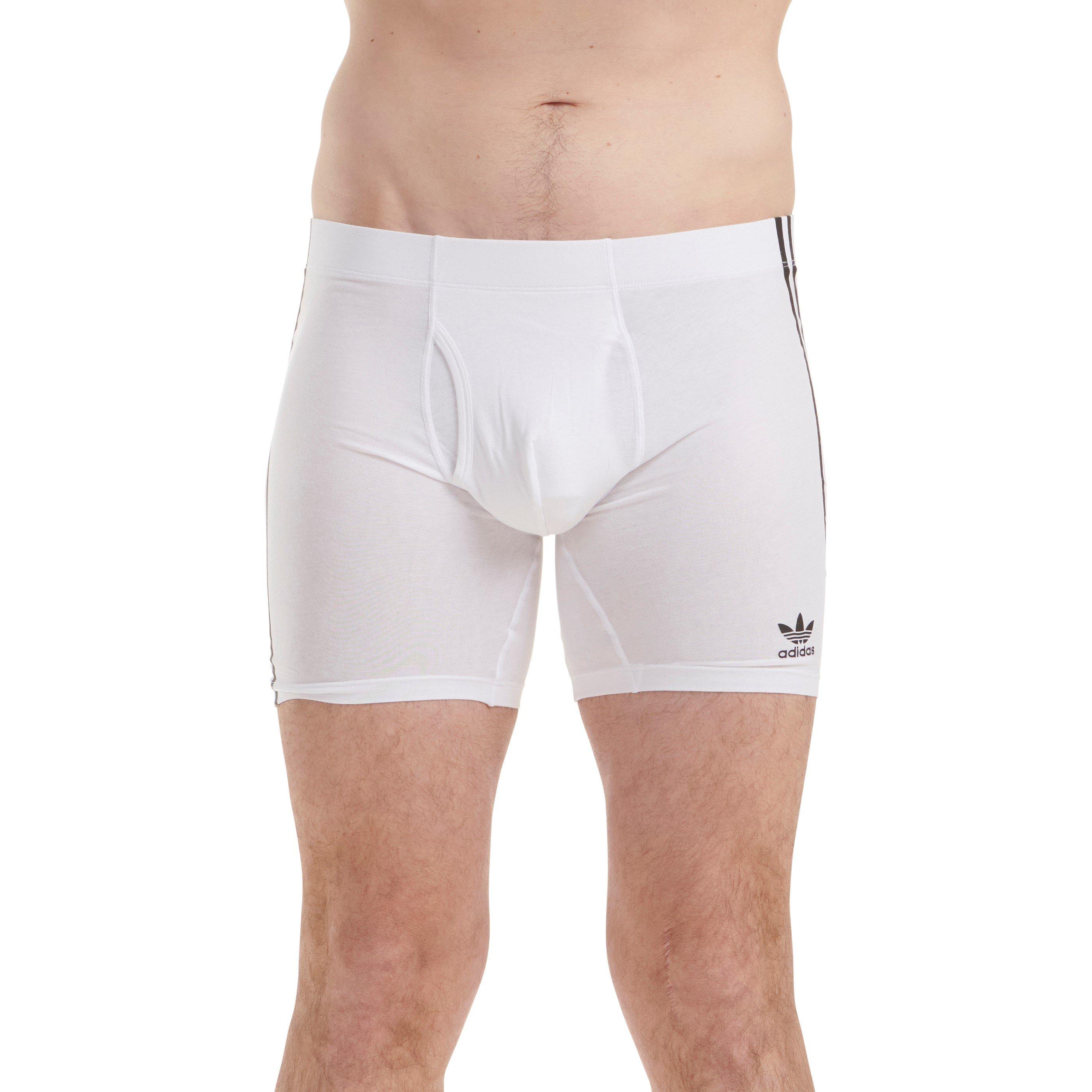 Hvid - adidas Originals - Originals Comfort Flex Cotton 3-Stripe Boxers - 2