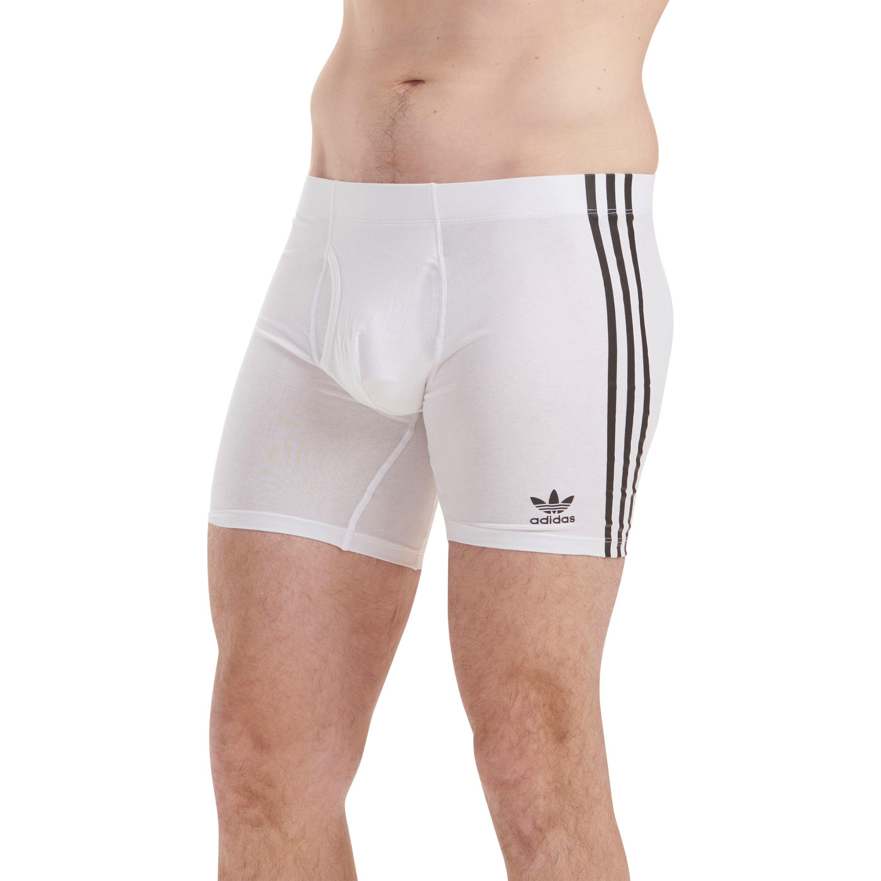 Hvid - adidas Originals - Originals Comfort Flex Cotton 3-Stripe Boxers - 3