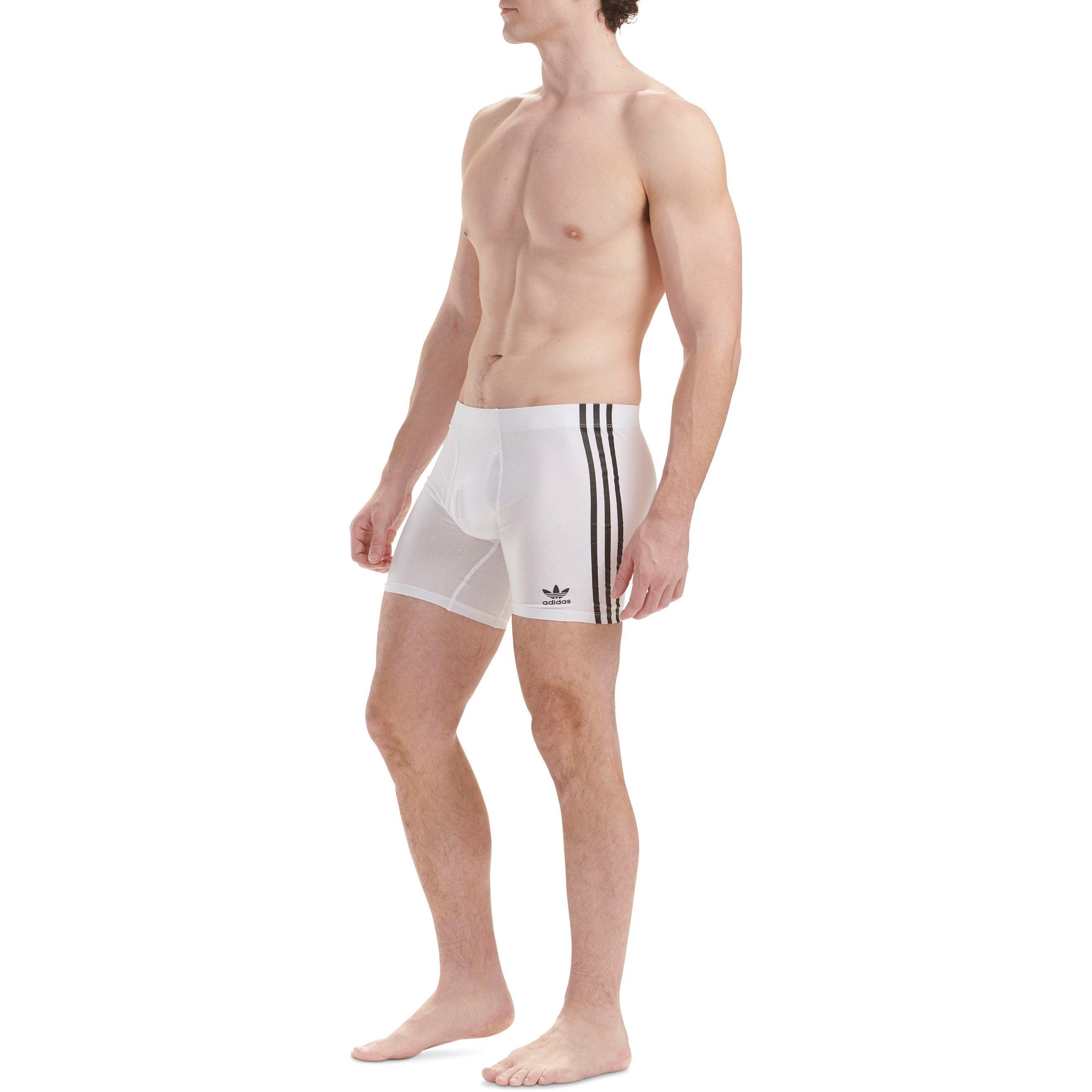 Hvid - adidas Originals - Originals Comfort Flex Cotton 3-Stripe Boxers - 6