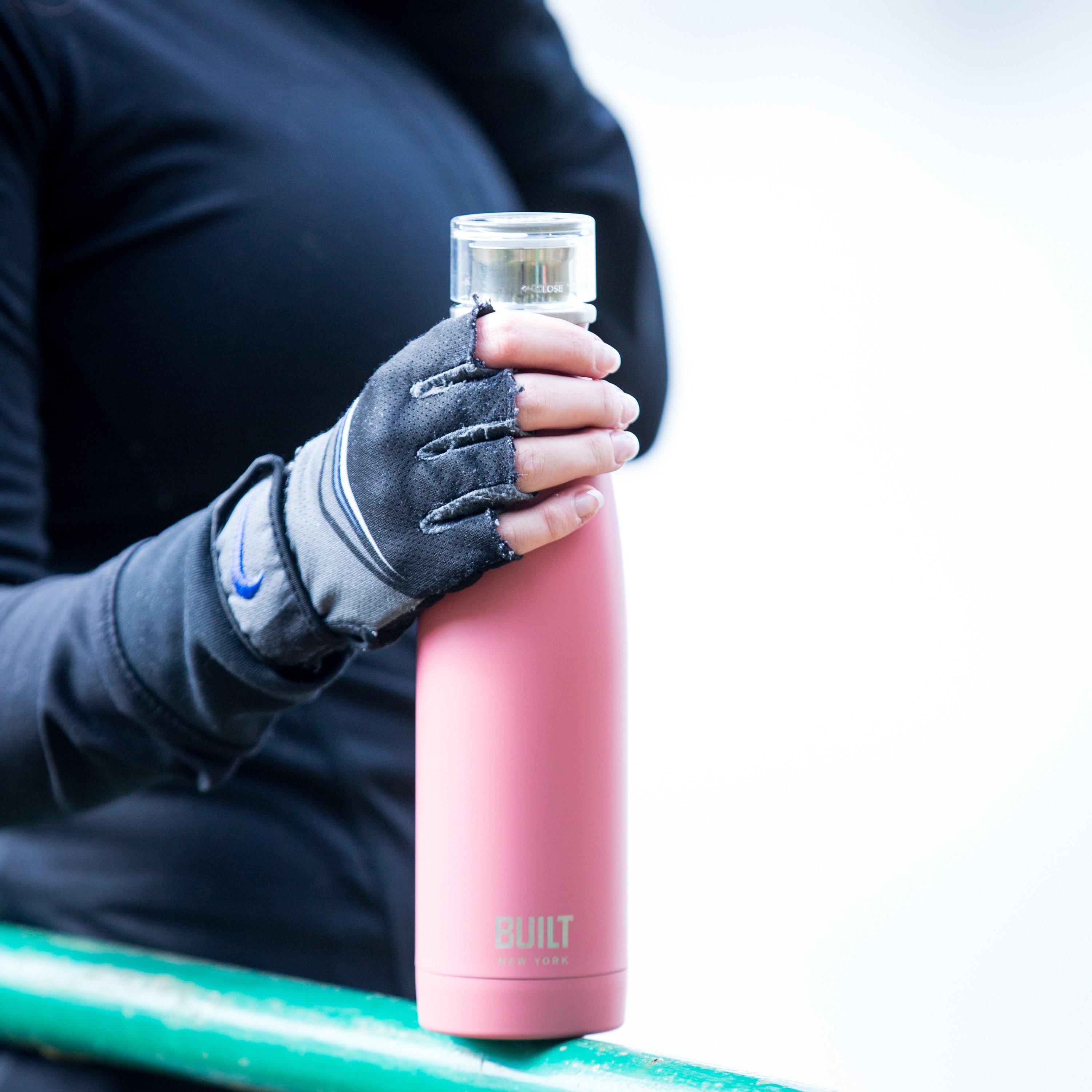 Pink - BUILT - BUILT Perfect Seal 500ml Pink Double Walled Stainl - 2