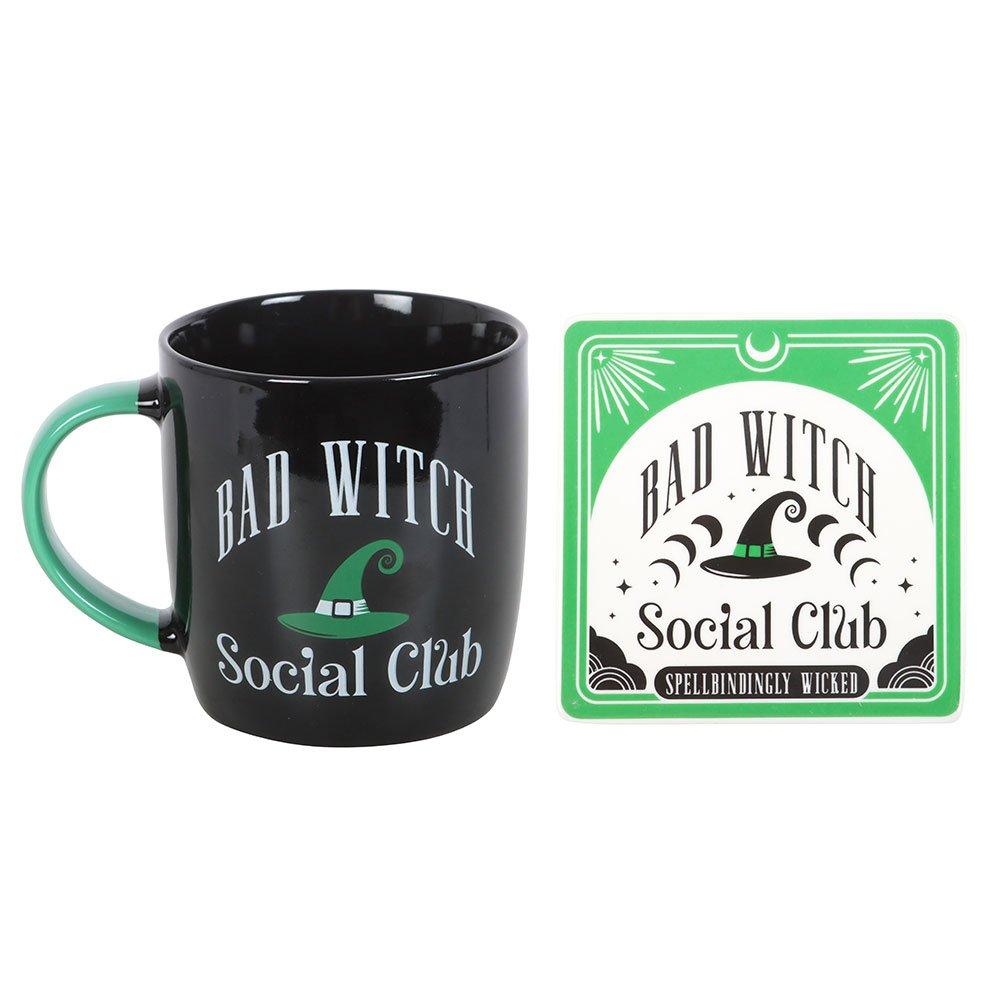 Black - Something Different - Bad Witch Social Club Mug and Coaster Set - 2