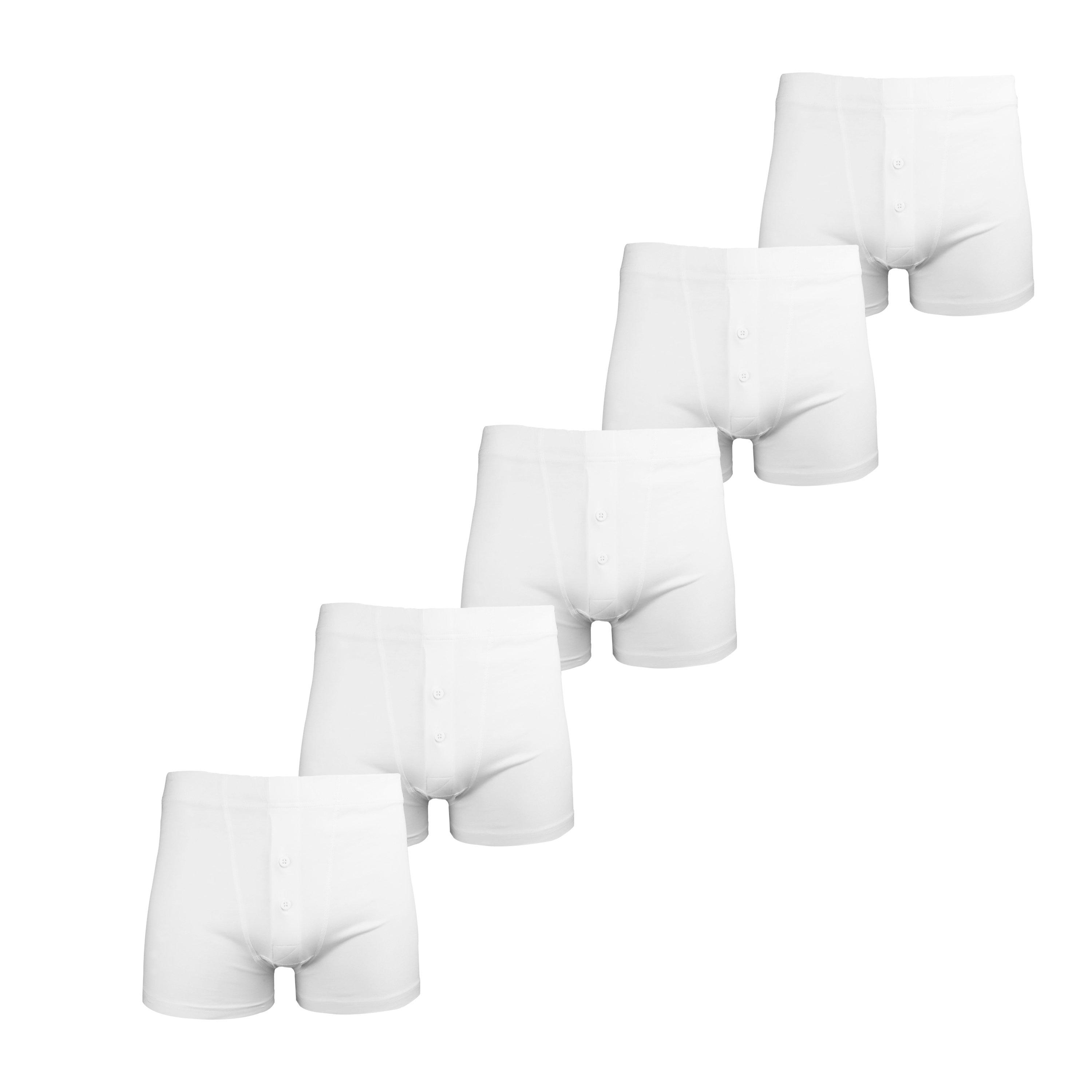 Donnay Men's Comfort-Fit Boxer 5-Pack - White - 3X Large