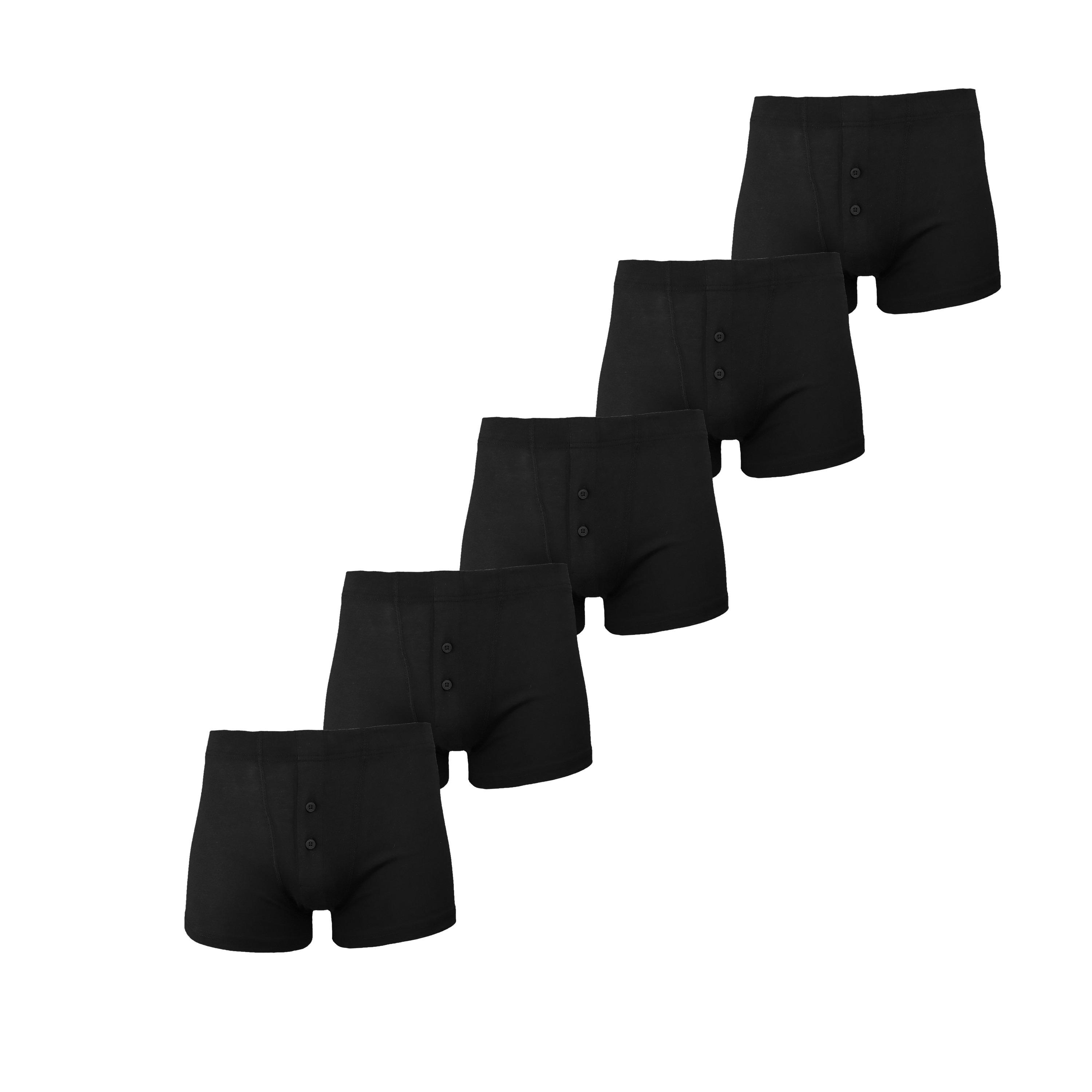 Black - Donnay - Mens Comfort-Fit Boxer 5-Pack - 1
