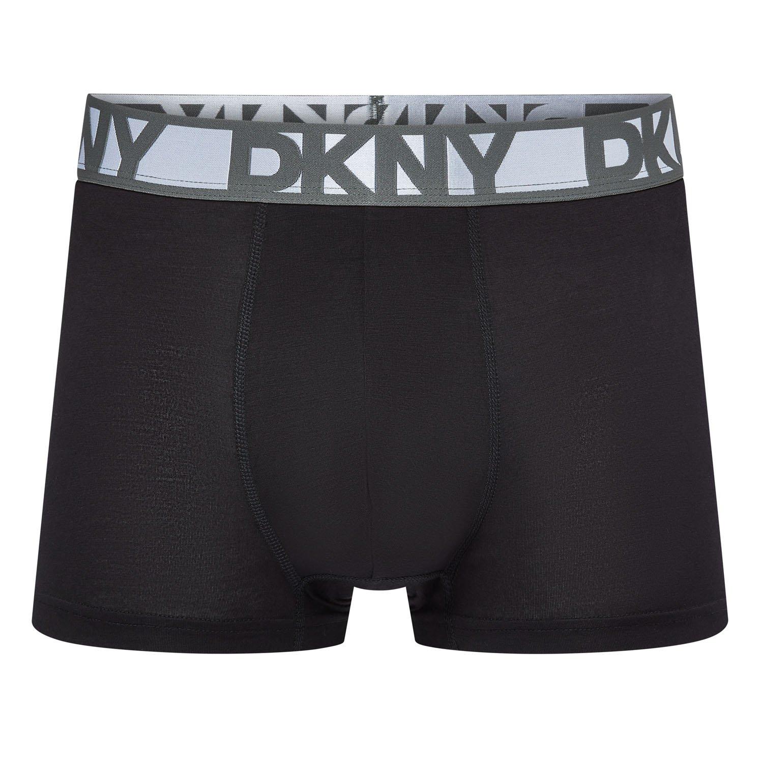 Noir/Gris/Kaki - DKNY - Mens 3 pack Trunks Malden - 2
