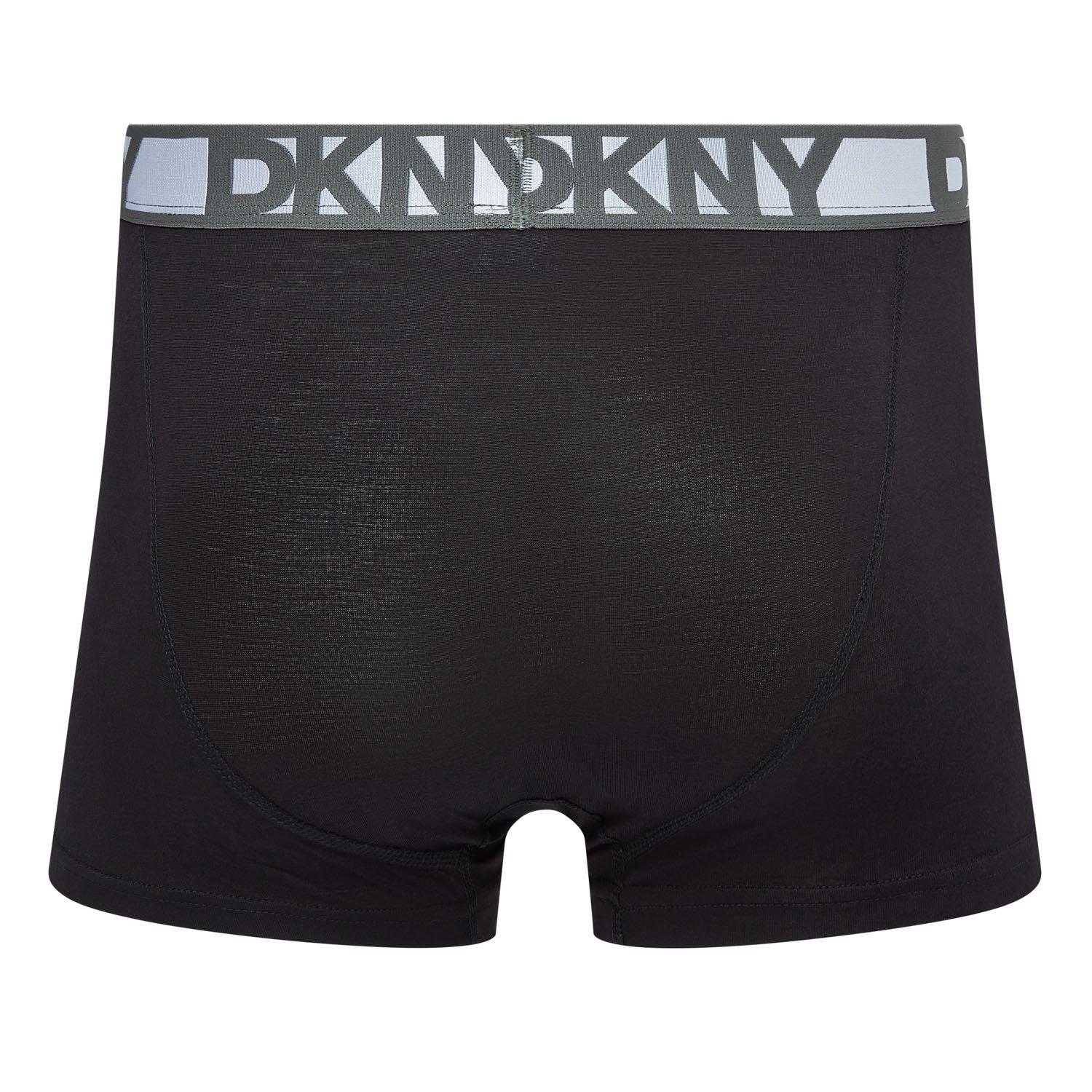 Noir/Gris/Kaki - DKNY - Mens 3 pack Trunks Malden - 3