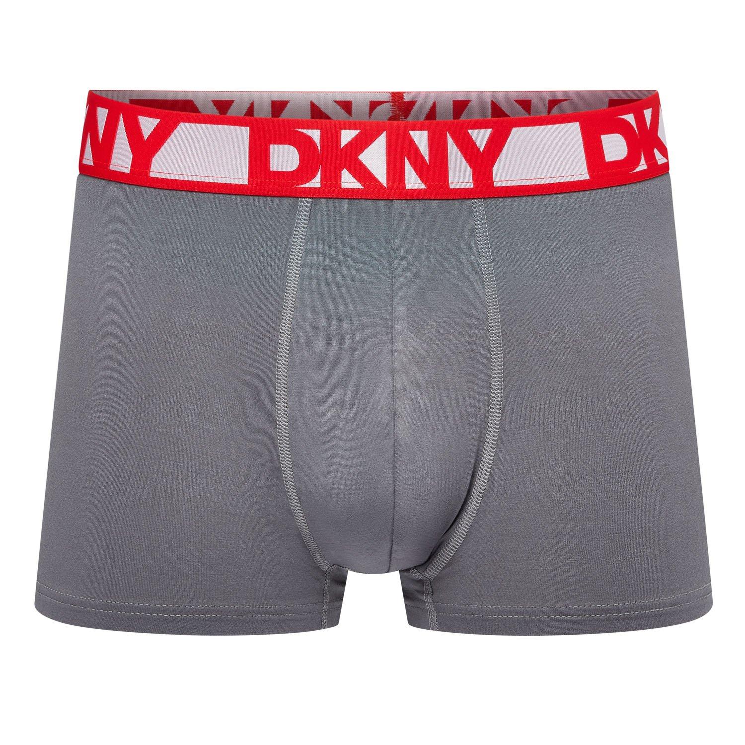 Noir/Gris/Kaki - DKNY - Mens 3 pack Trunks Malden - 4