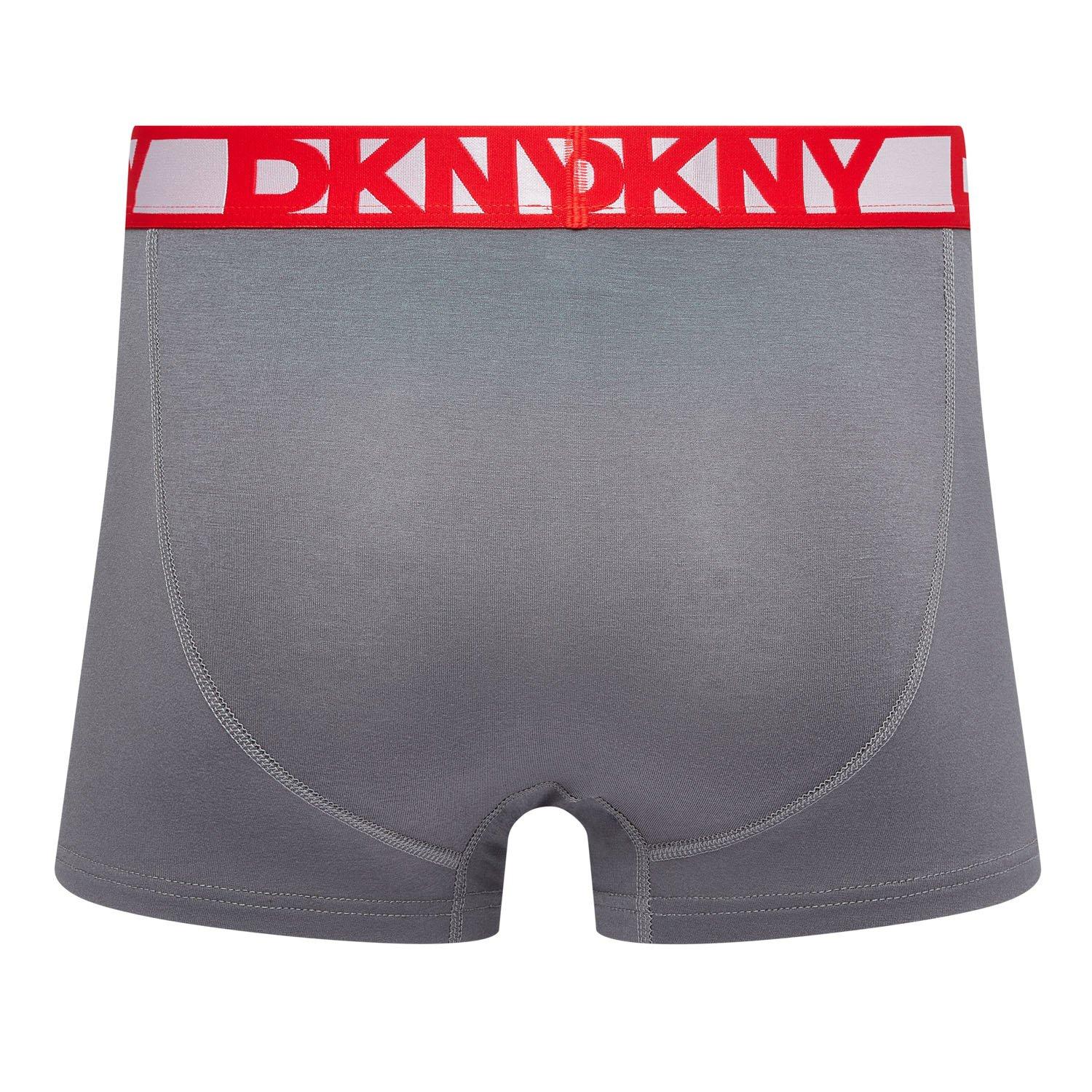 Noir/Gris/Kaki - DKNY - Mens 3 pack Trunks Malden - 5