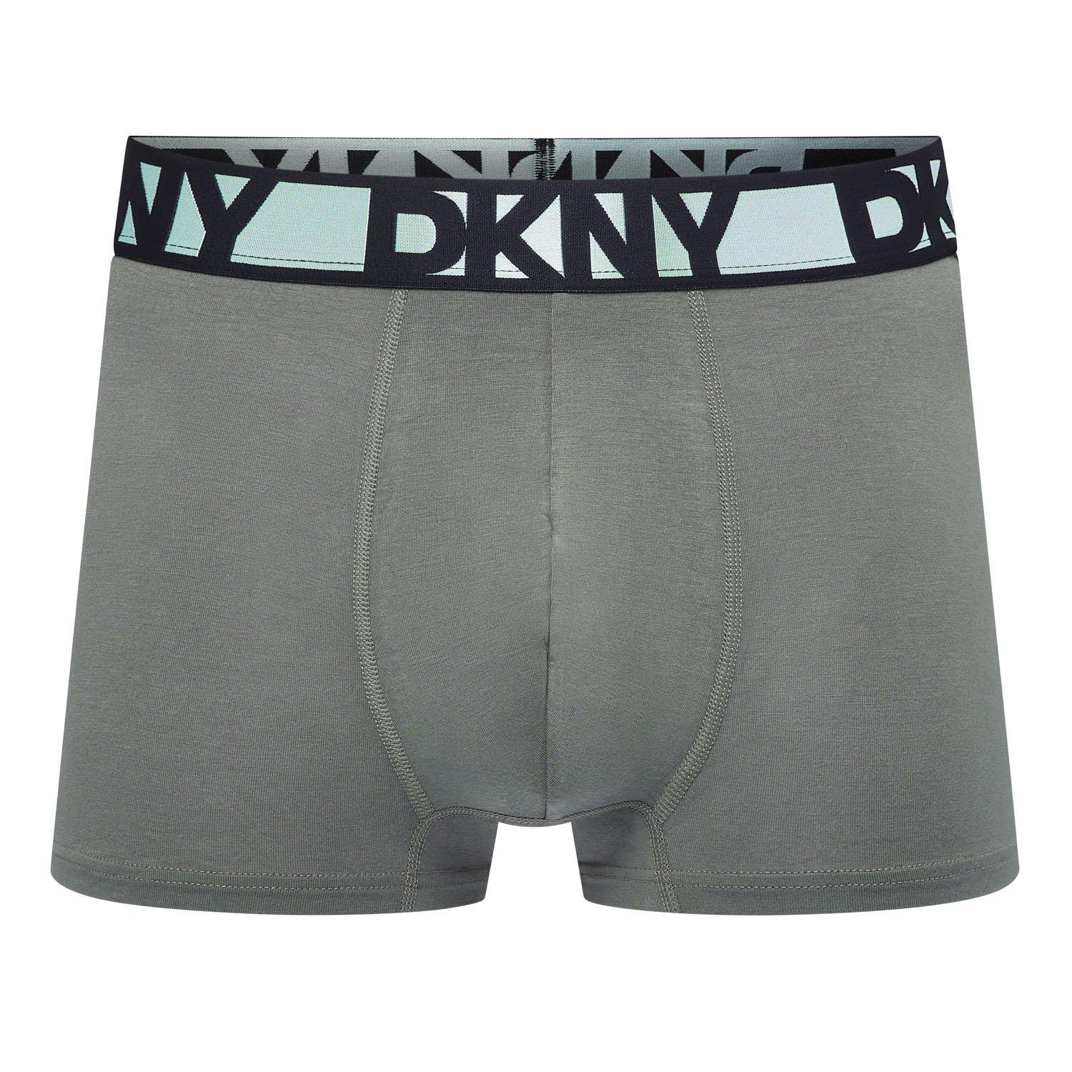 Noir/Gris/Kaki - DKNY - Mens 3 pack Trunks Malden - 6