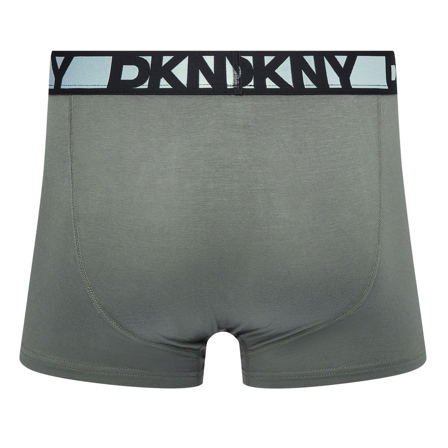 Noir/Gris/Kaki - DKNY - Mens 3 pack Trunks Malden - 7