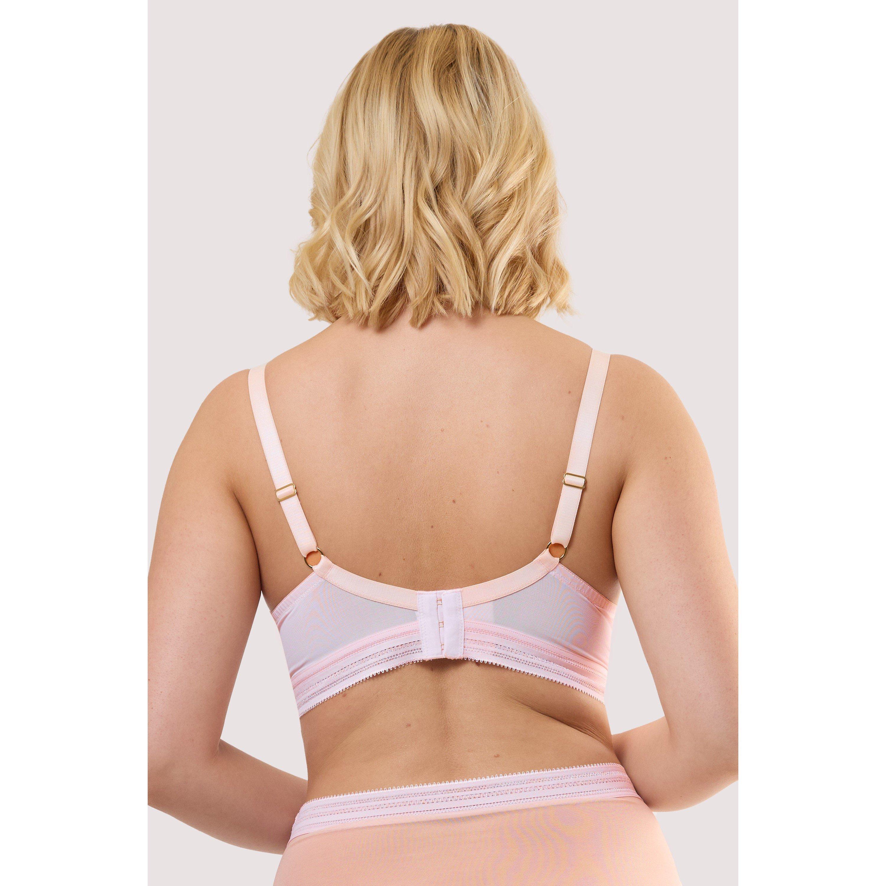 Pink - Playful Promises - Icon Blush Pink Sheer Plunge Bra - 3