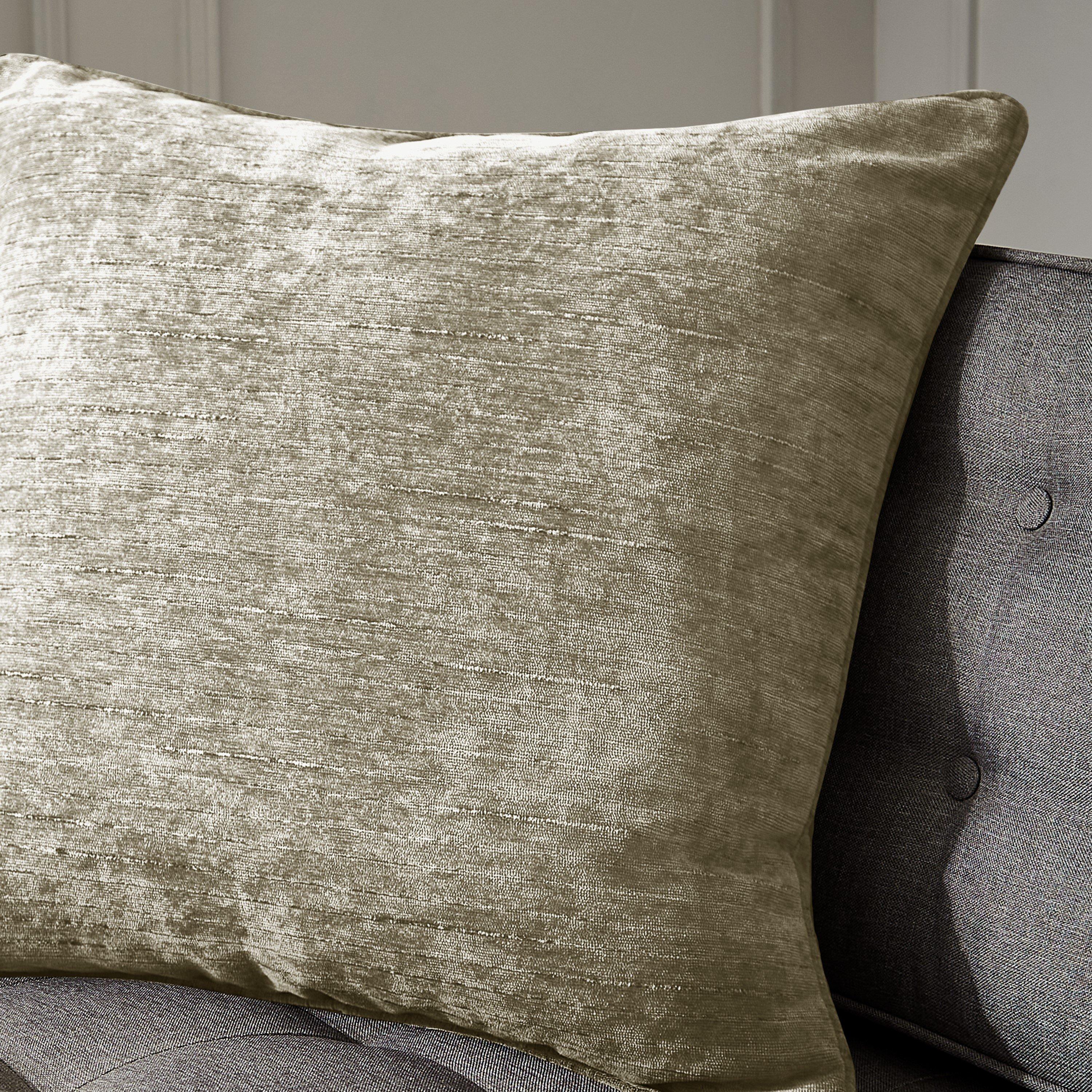 Olive - Hyperion - Selene Luxury Chenille Piped Cushion - 2