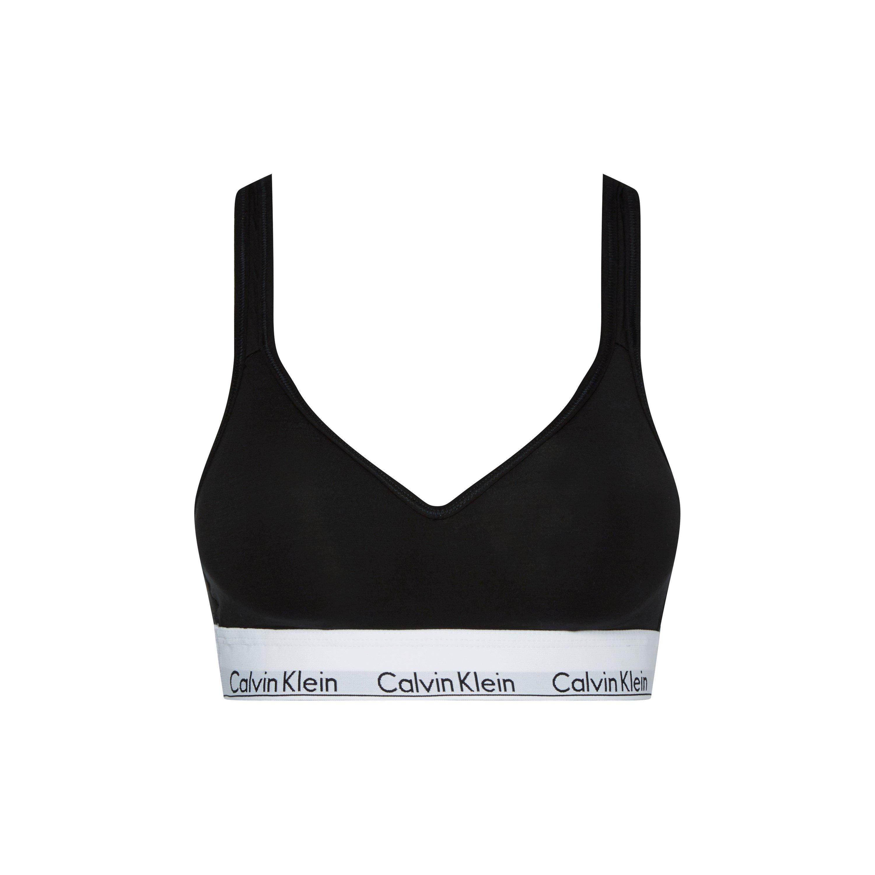 Black - Calvin Klein - Modern cotton bralette lightly lined - 1
