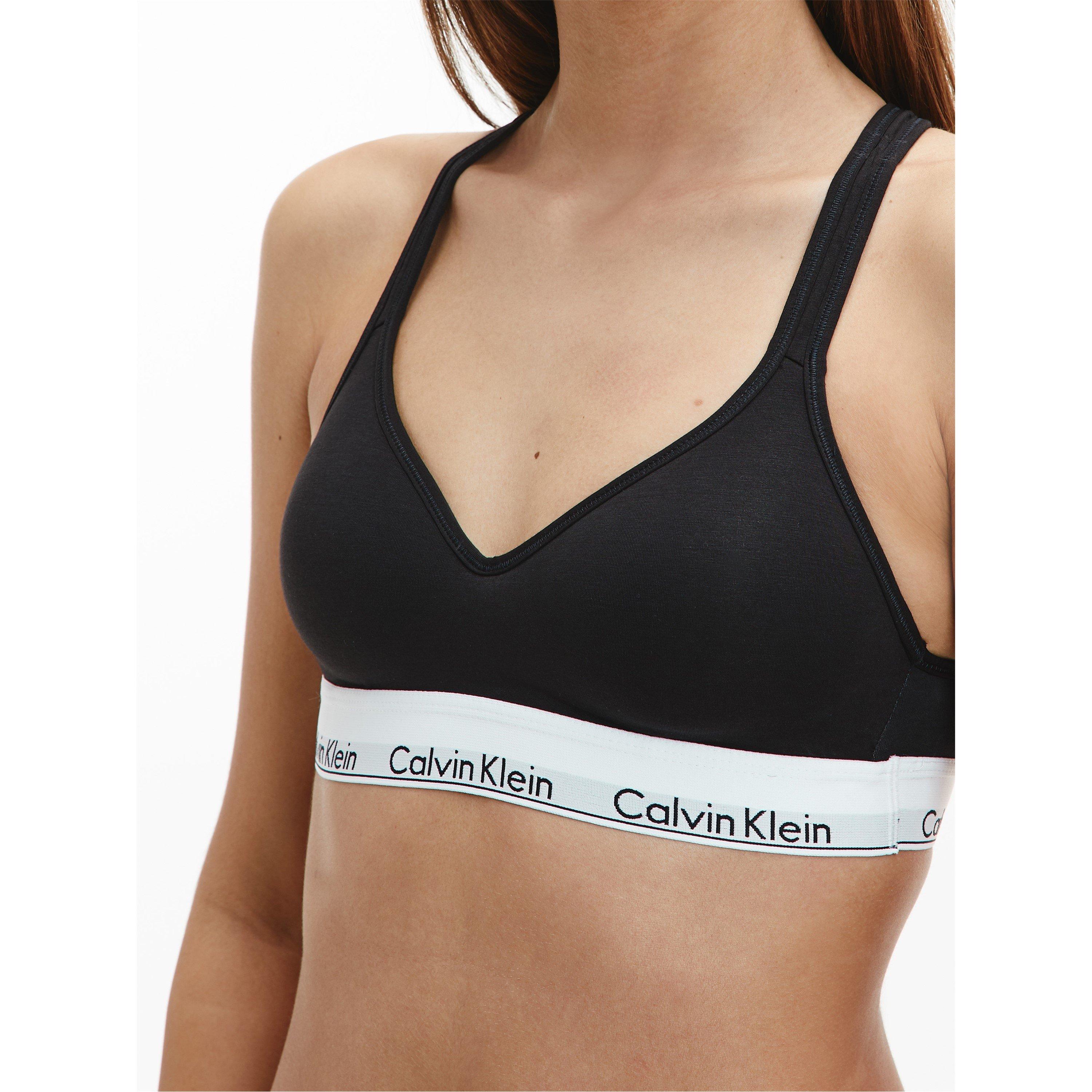 Zwart - Calvin Klein - cotton bralette lightly lined - 4