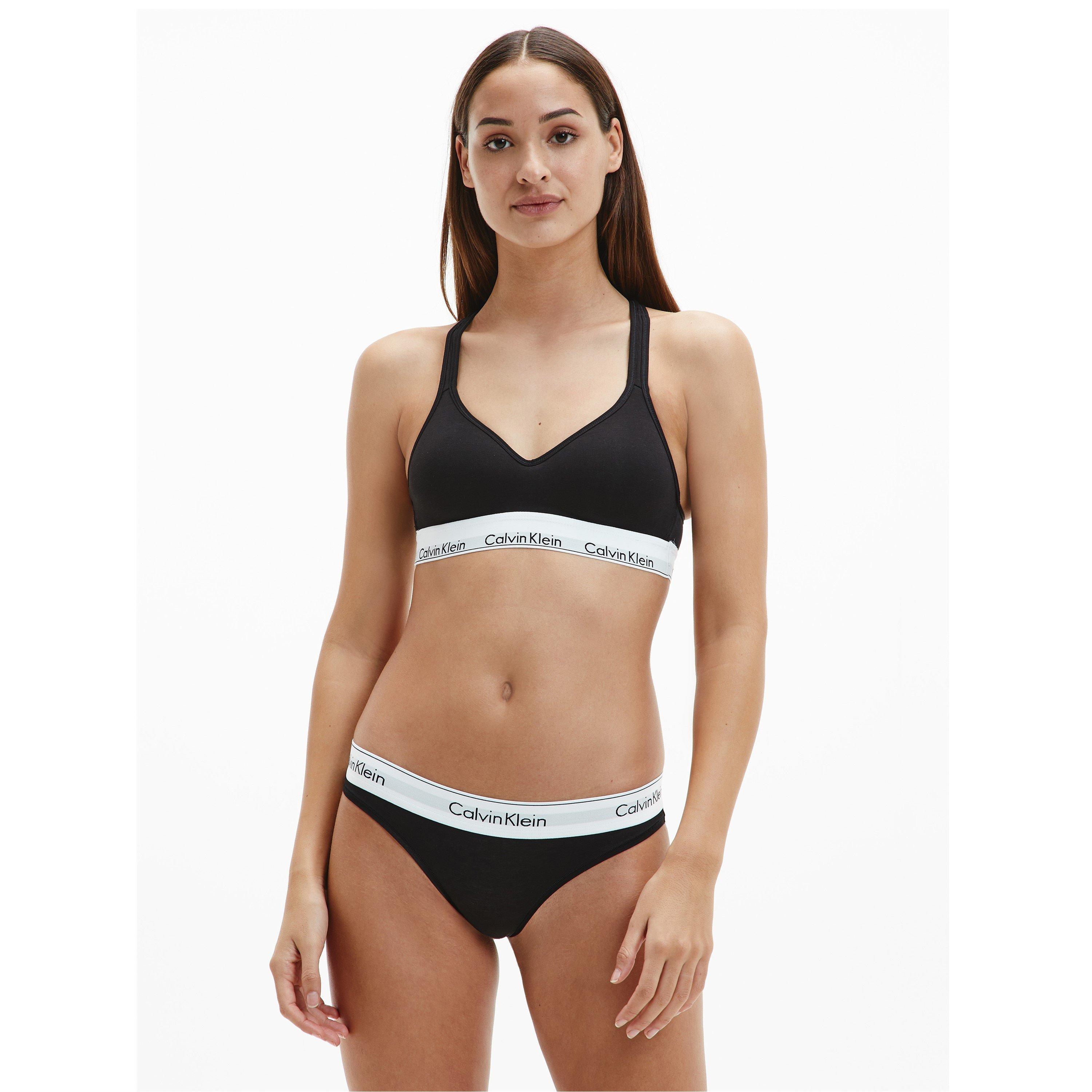Zwart - Calvin Klein - cotton bralette lightly lined - 5