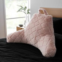 Catherine Lansfield Cosy Diamond Faux Fur Cuddle Cushion Back Rest