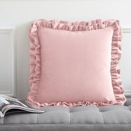 Catherine Lansfield So Soft Velvet Touch Double Frill Cushion