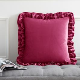Catherine Lansfield So Soft Velvet Touch Double Frill Cushion