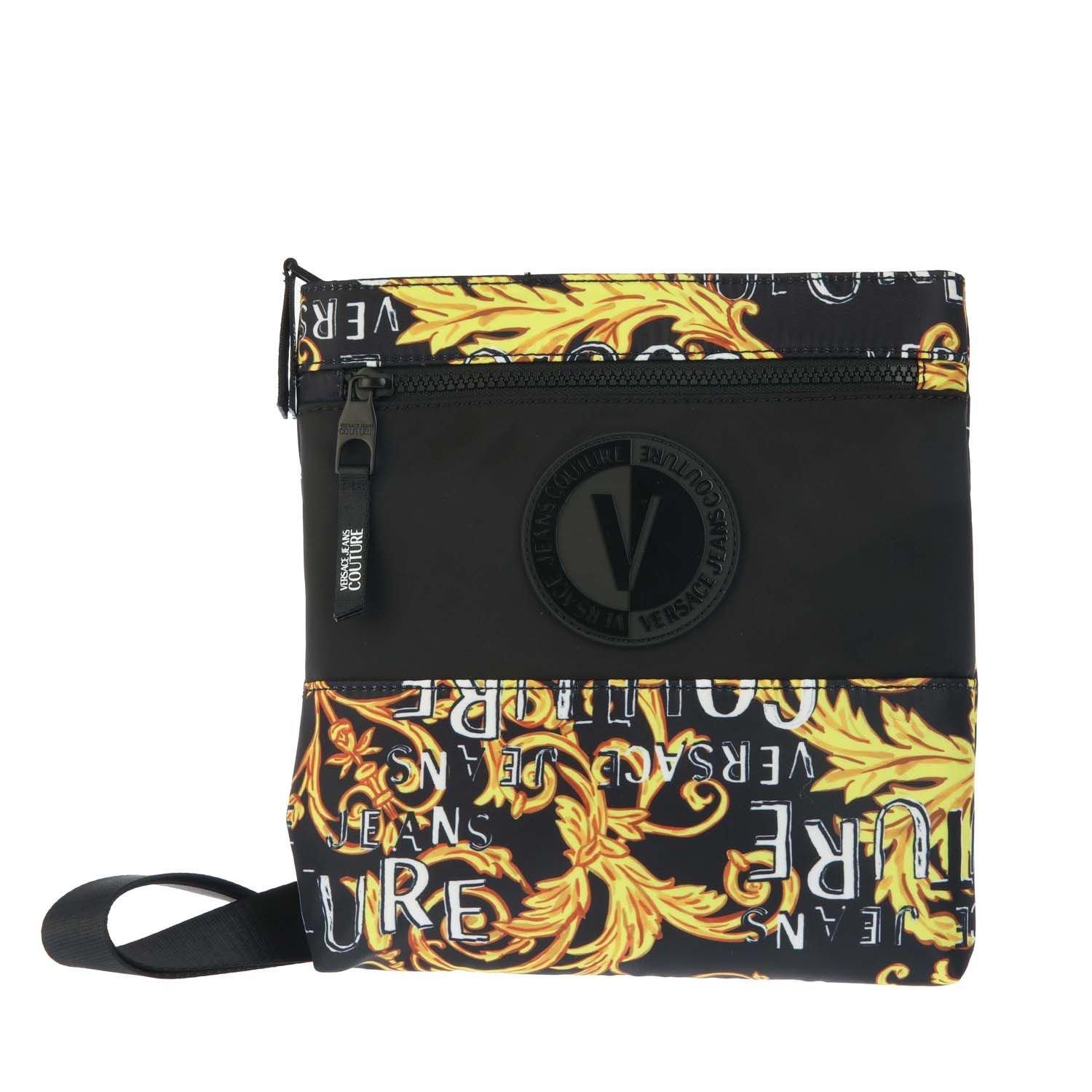 Versace Gold Logo Crossbody Bag