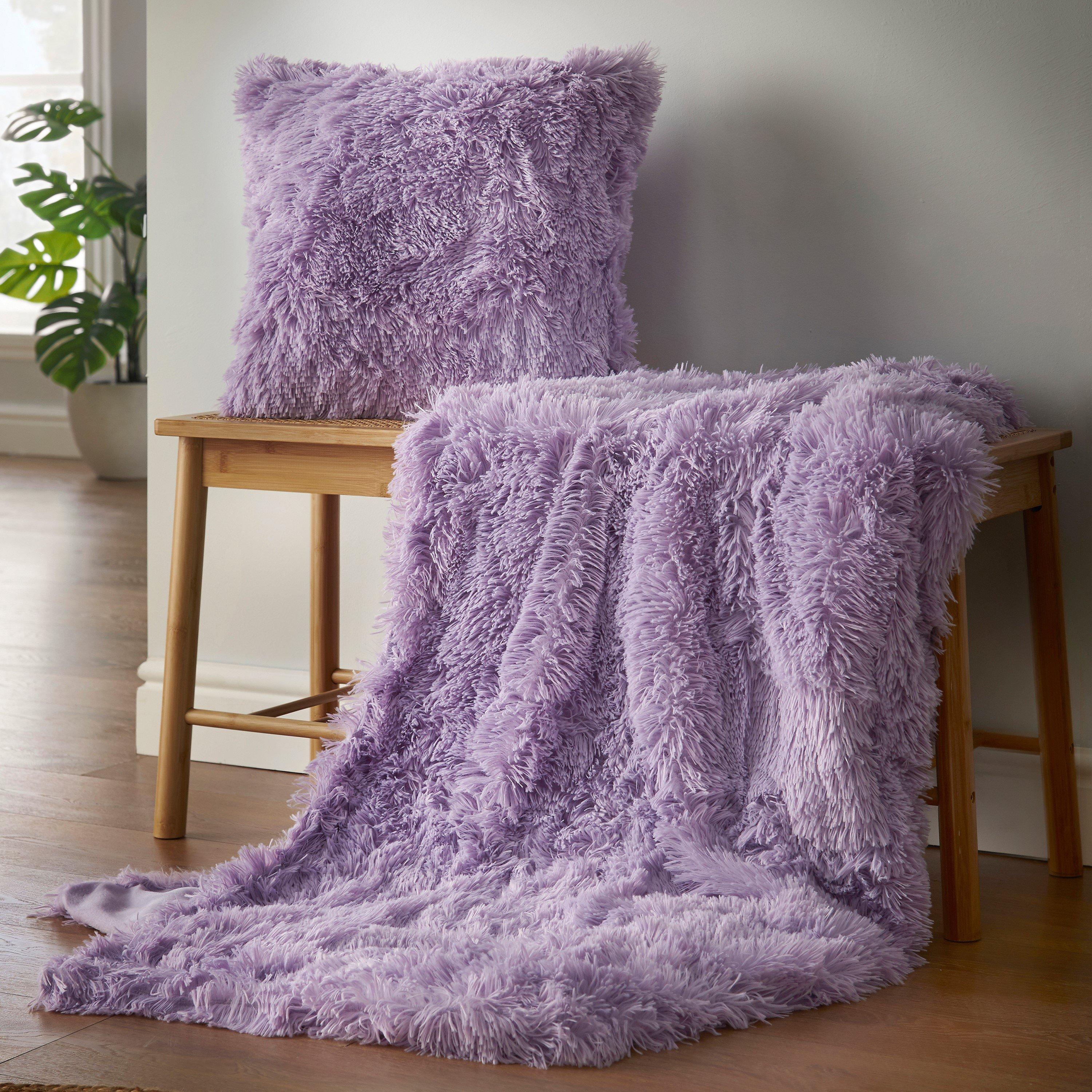 Heather - Catherine Lansfield - Cuddly Deep Pile Faux Fur Cushion - 2
