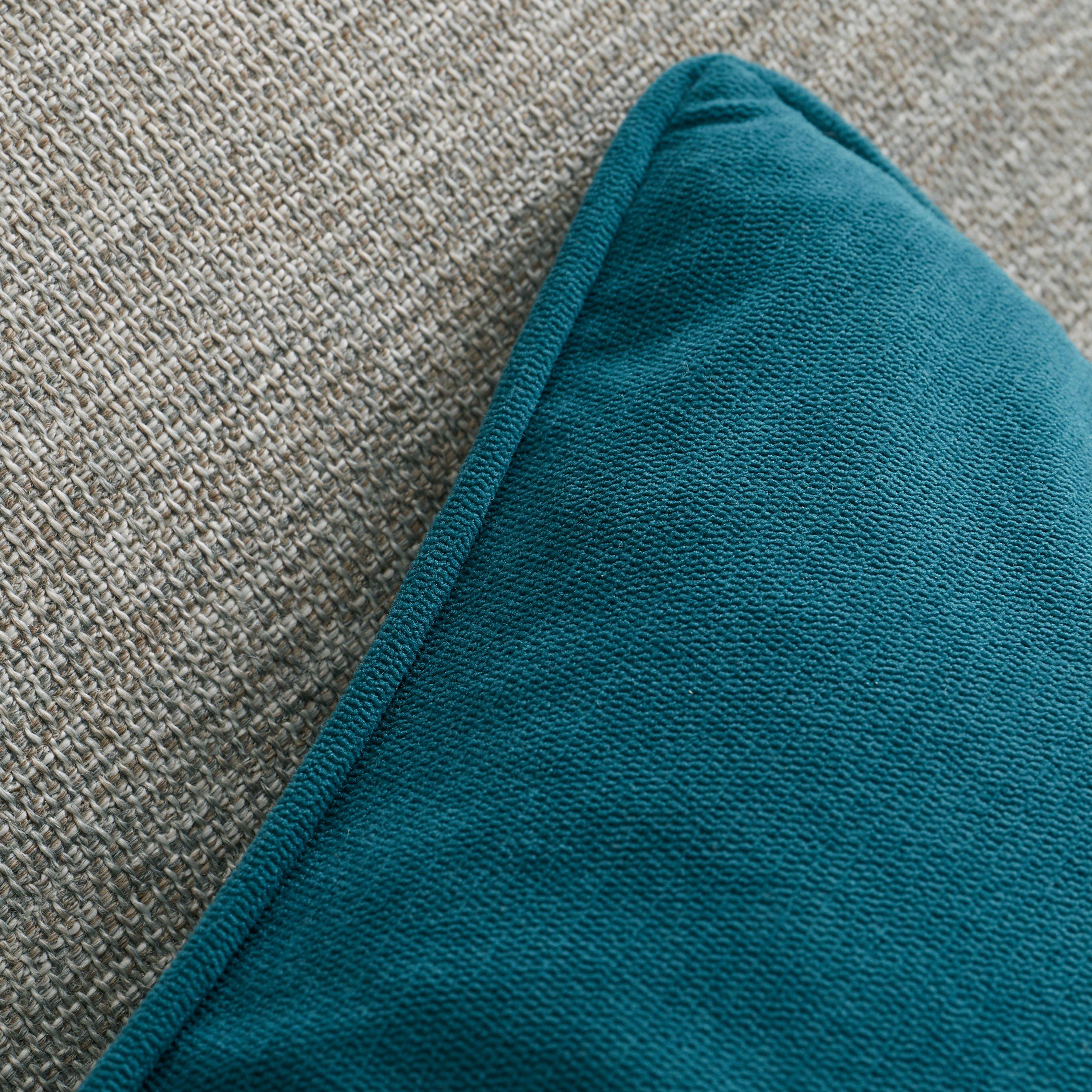Green - Catherine Lansfield - Velvet Zip Closure Cushion - 2