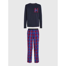 Tommy Hilfiger Long Sleeve Top, Trouser and Slipper Gift Set
