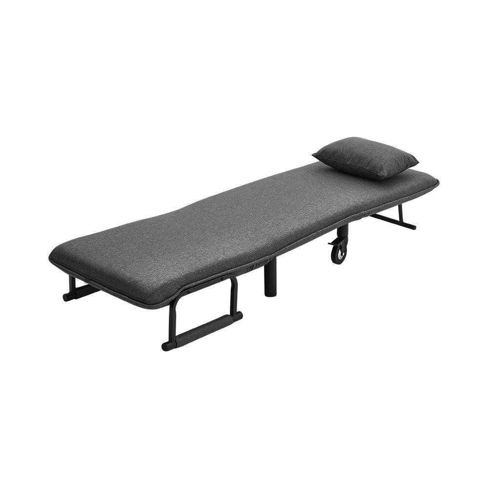 Black Grey - Kabinet UK - 3-in-1 Lounge and Sofa Bed with Pillow - 6