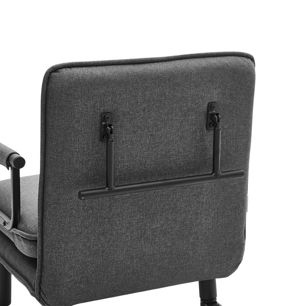 Black Grey - Kabinet UK - 3-in-1 Lounge and Sofa Bed with Pillow - 8