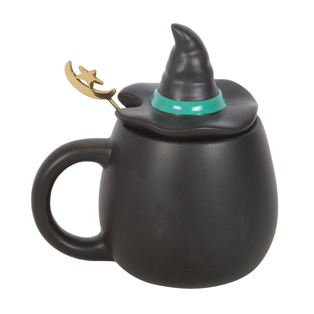 Black - Something Different - Bad Witch Lidded Mug with Spoon - 3