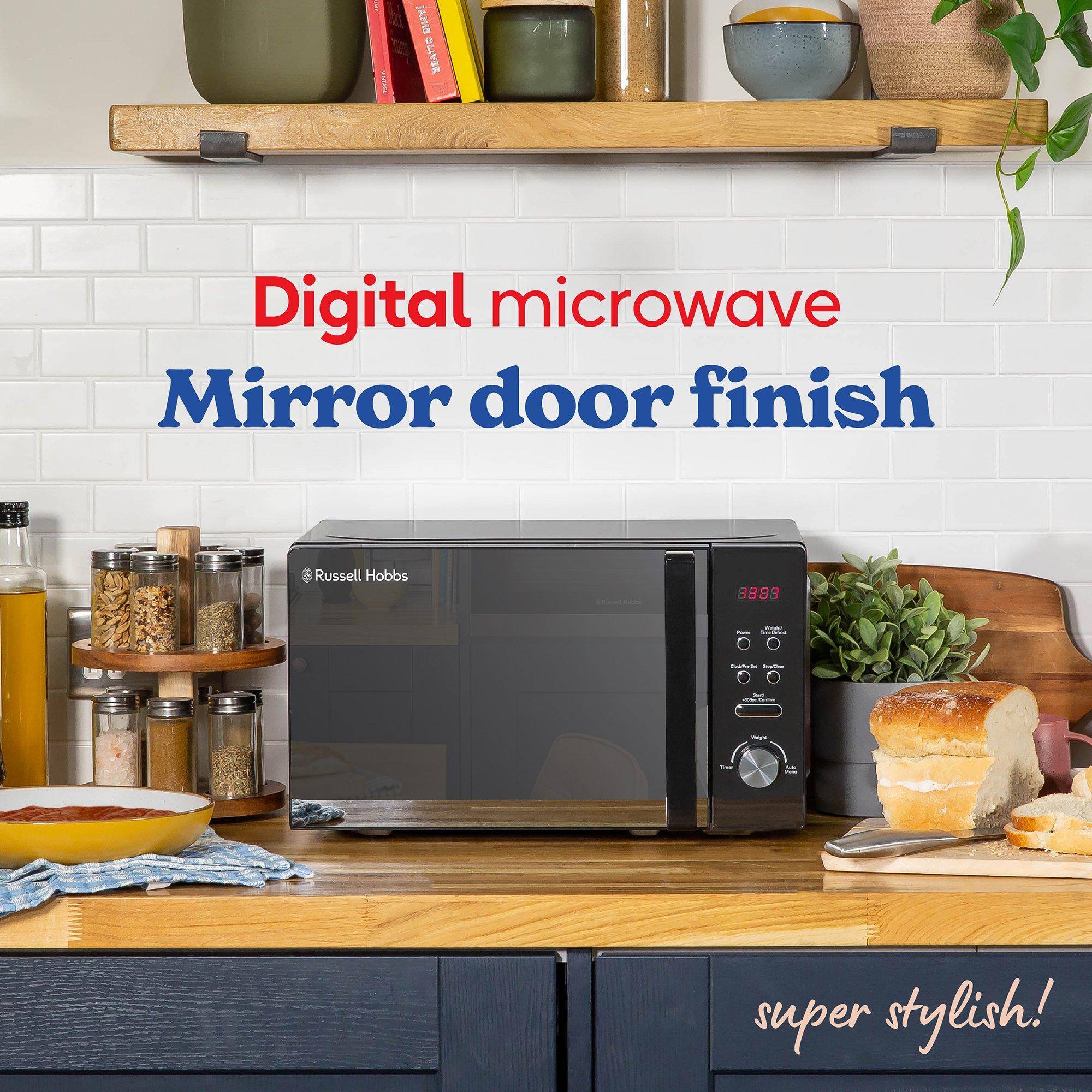 Black - Russell Hobbs - 20 Litre Black Digital Microwave - 3