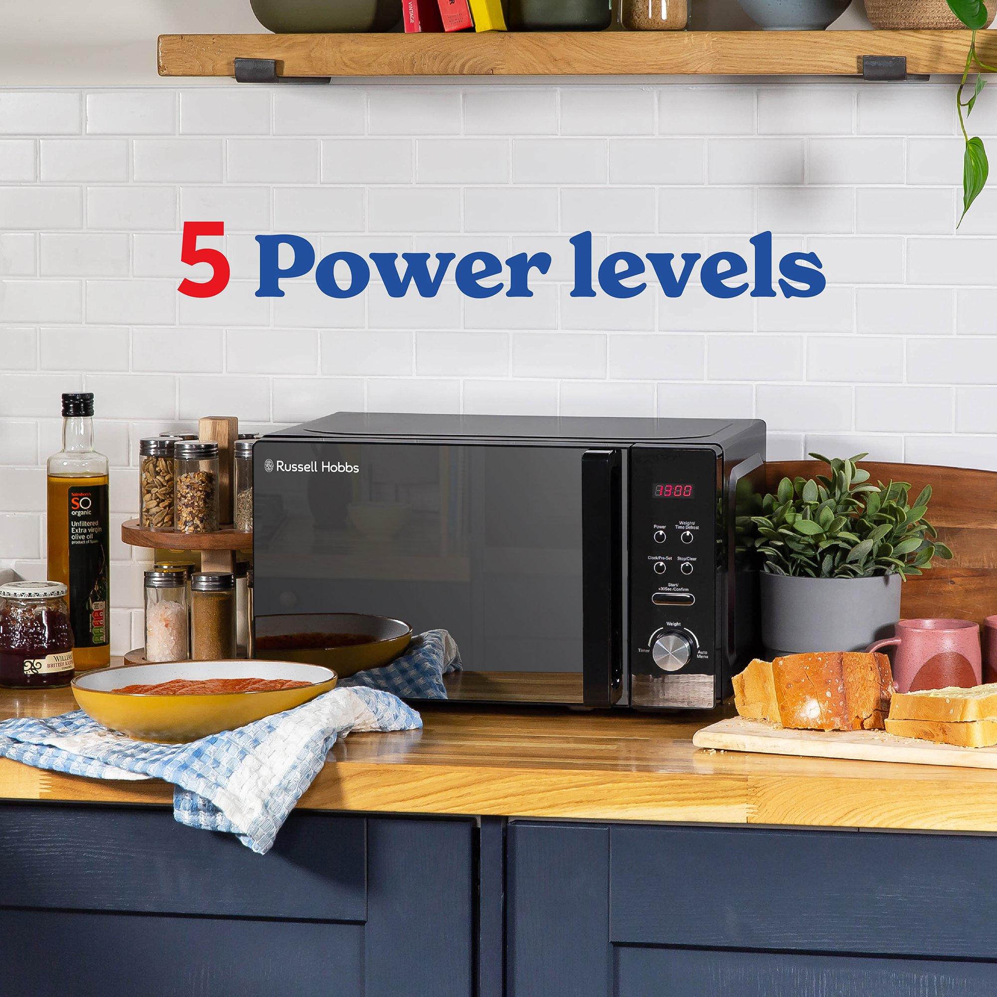 Black - Russell Hobbs - 20 Litre Black Digital Microwave - 7