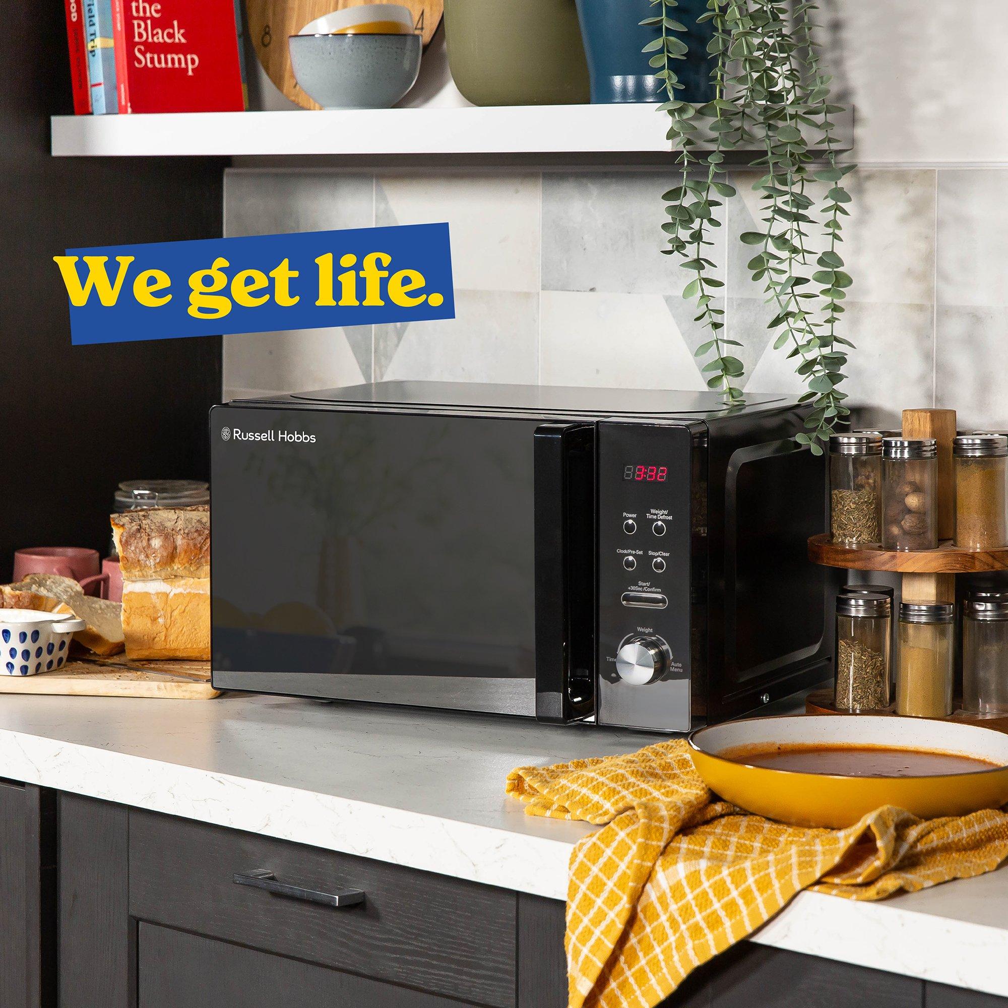 Black - Russell Hobbs - 20 Litre Black Digital Microwave - 8