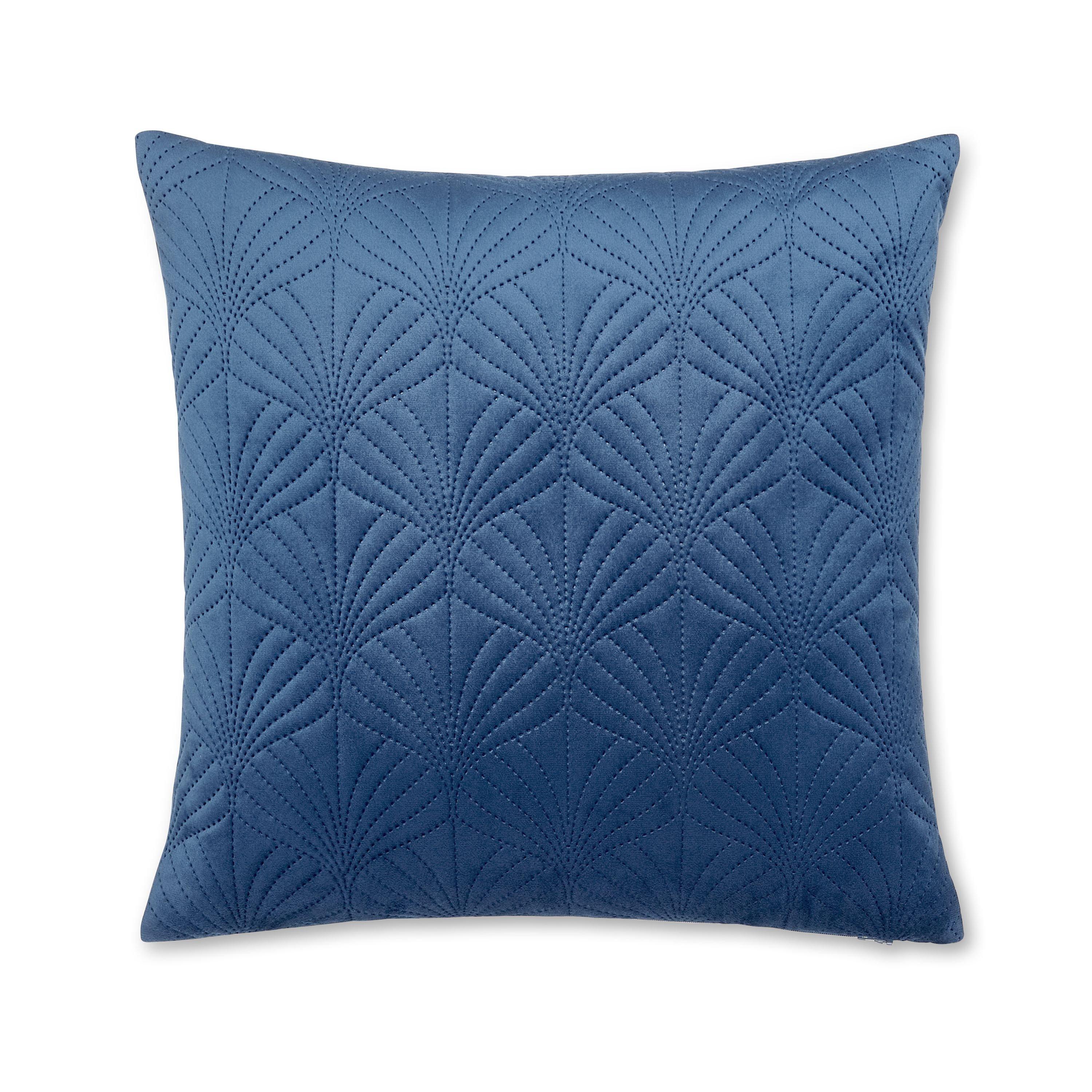 Navy Blue - Catherine Lansfield - Art Deco Pearl Cushion - 3