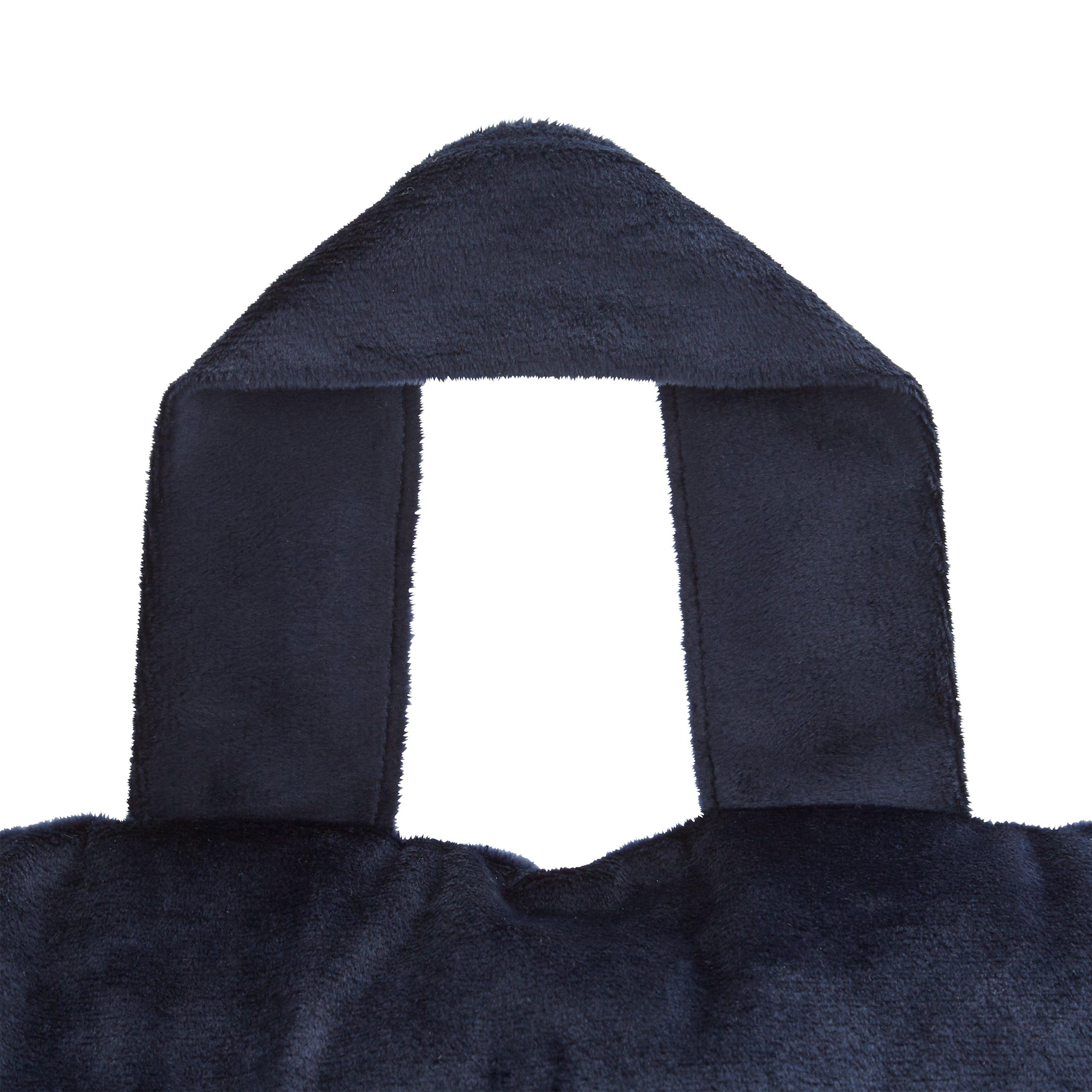 Navy - Catherine Lansfield - Kingsley Matt Velvet Cuddle Cushion Back Rest - 3