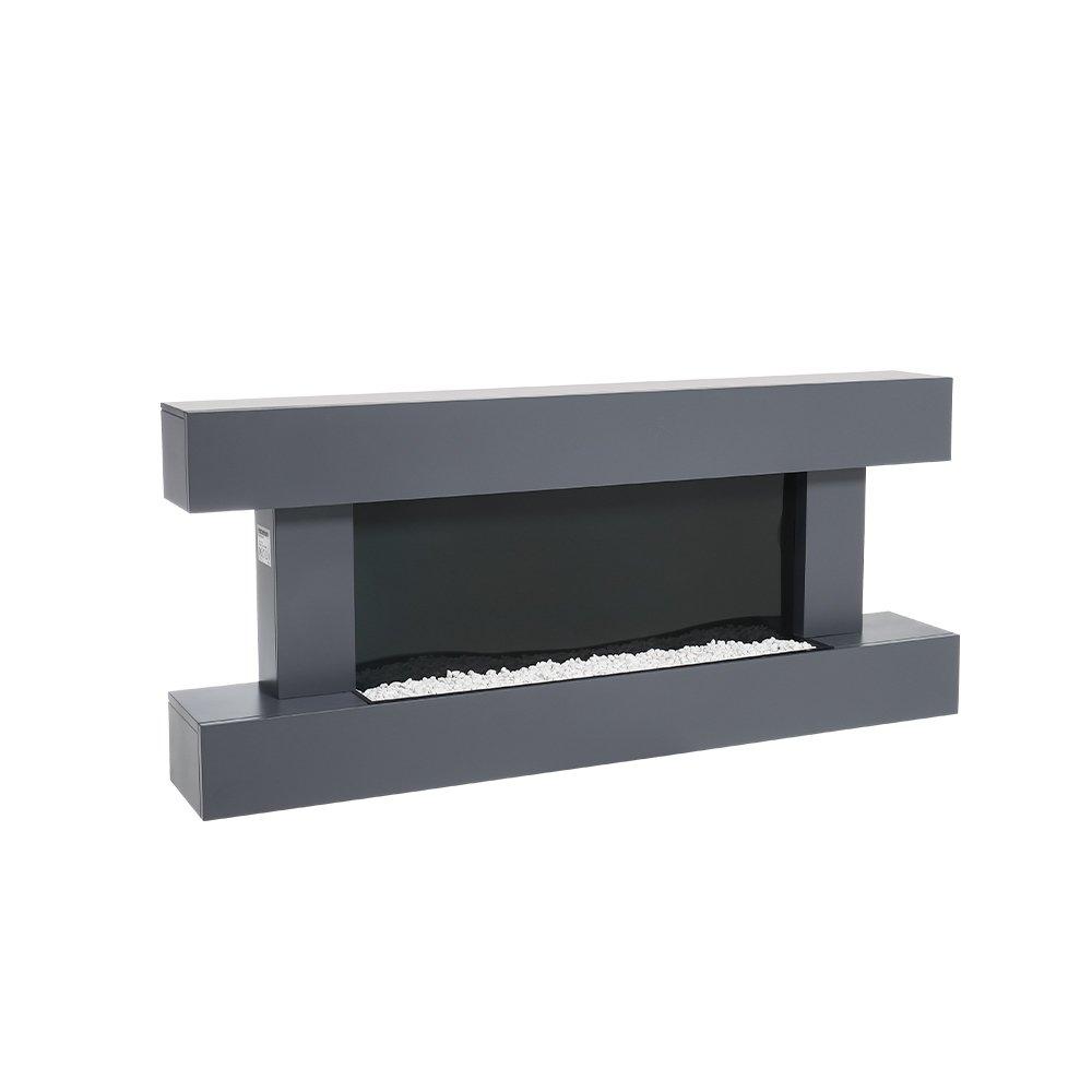 Black - Kabinet UK - 52inch Wall Mounted Electric Fireplace with Remote - 3