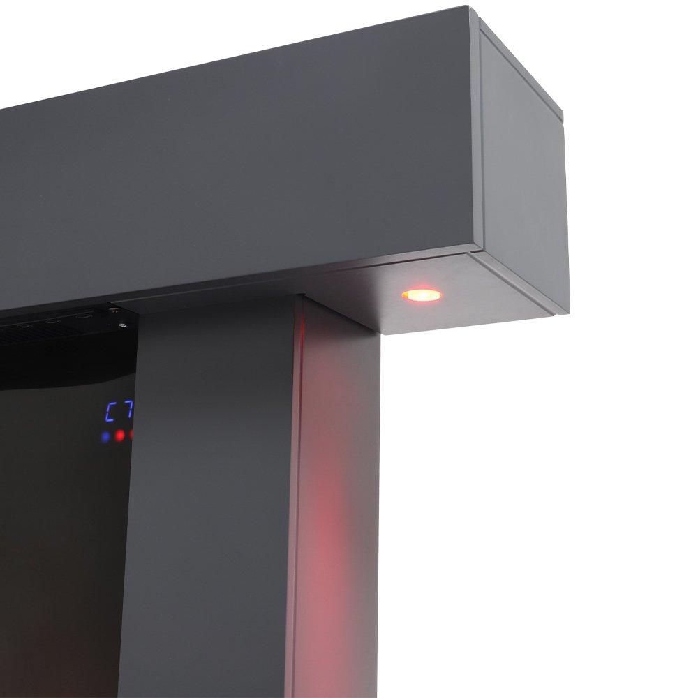 Black - Kabinet UK - 52inch Wall Mounted Electric Fireplace with Remote - 5