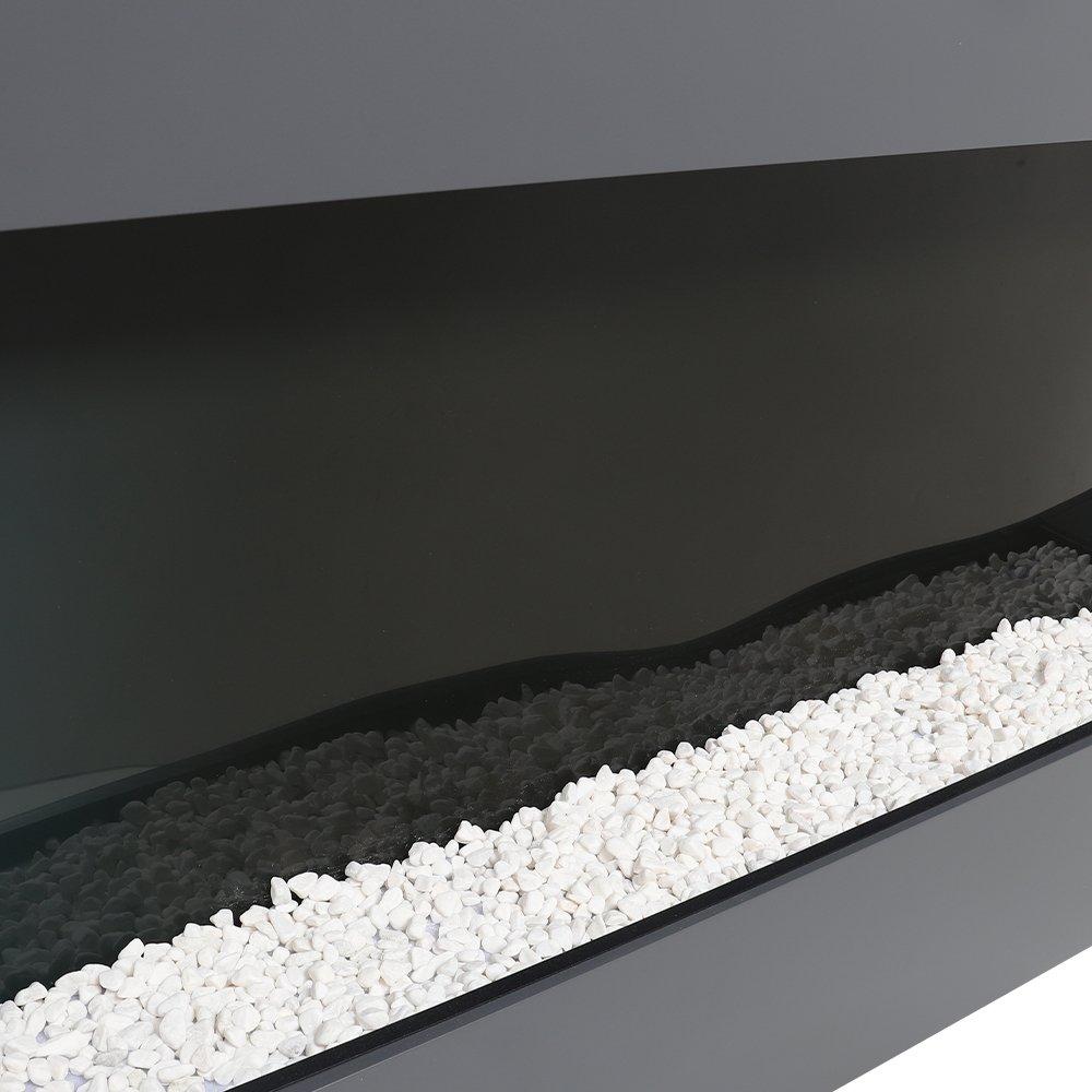 Black - Kabinet UK - 52inch Wall Mounted Electric Fireplace with Remote - 6