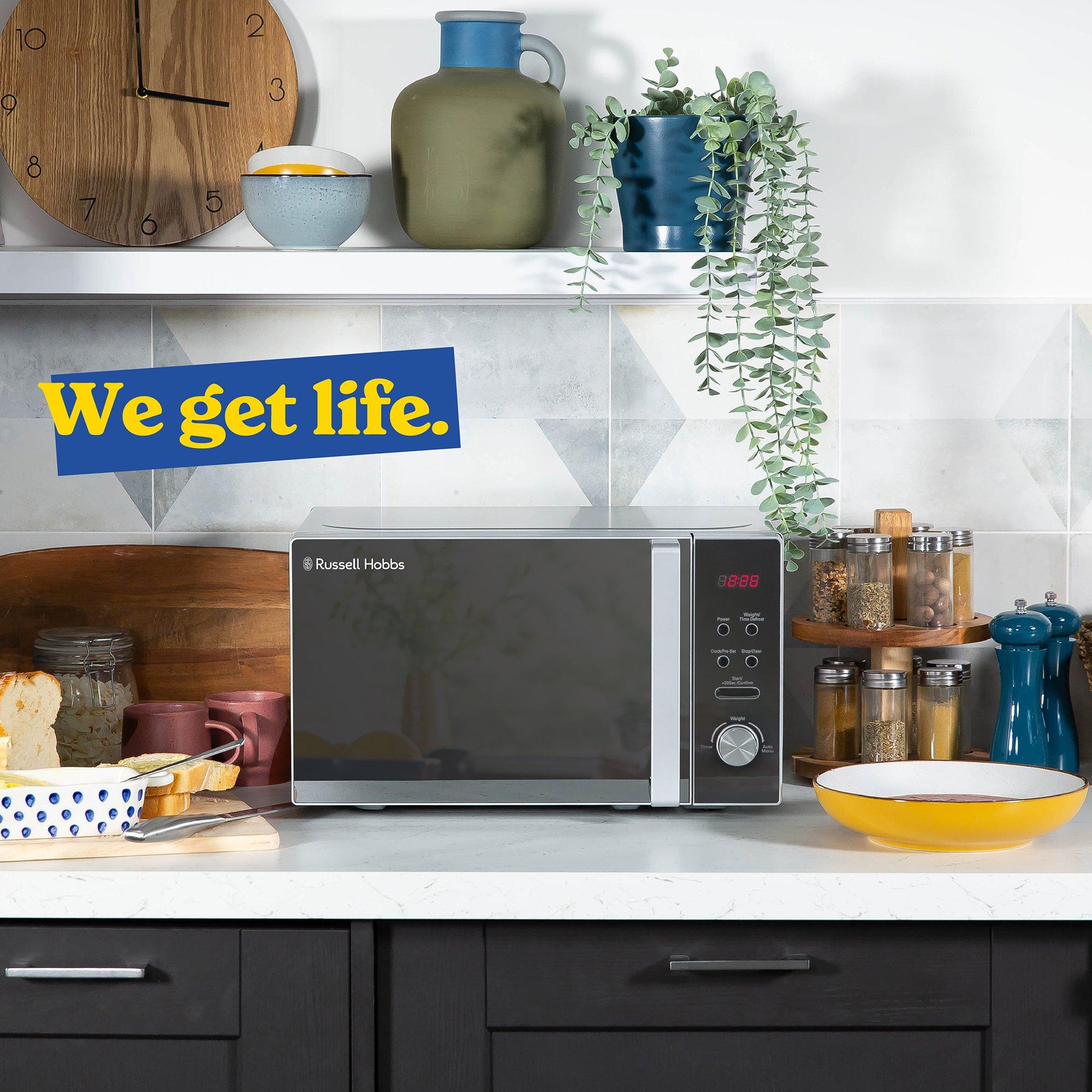 Silver - Russell Hobbs - 20 Litre Silver Digital Microwave - 8