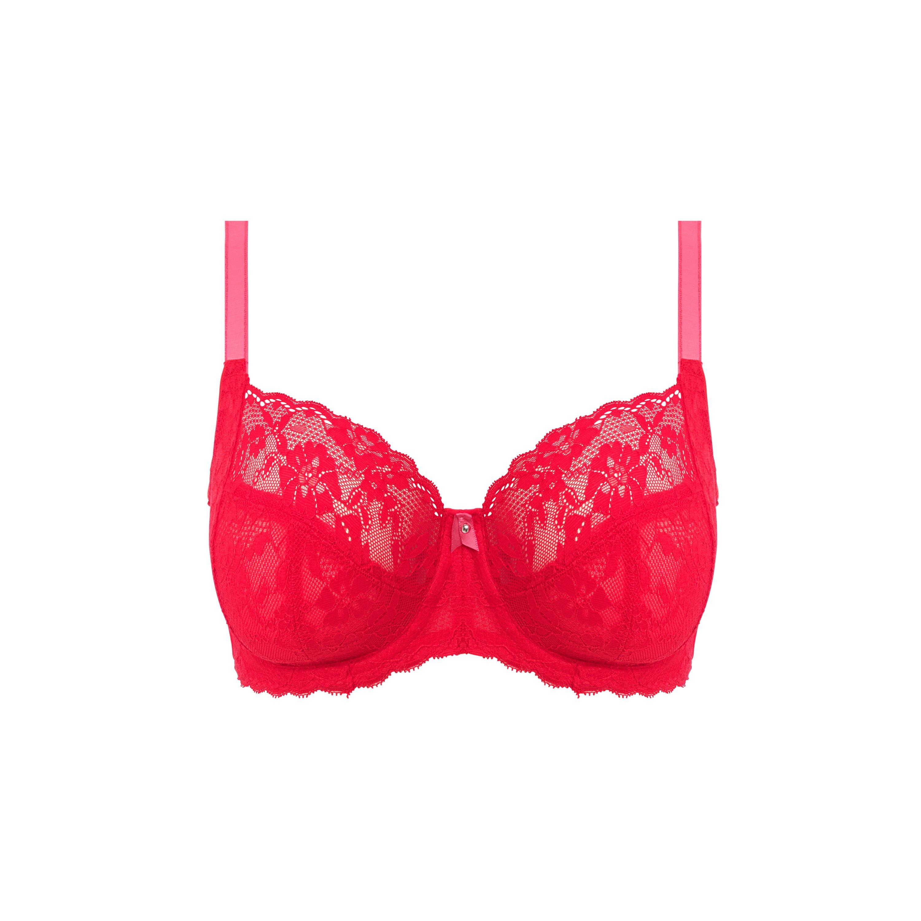 Freya Offbeat Underwired Balcony Bra In Chilli Red