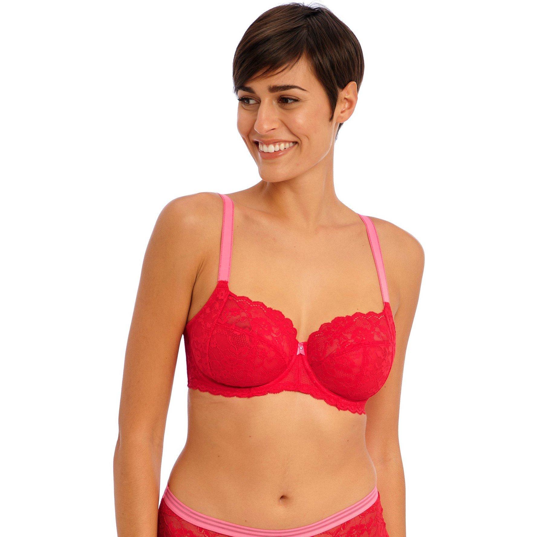 Chilli Red - Freya - Offbeat Underwired Balcony Bra - 2