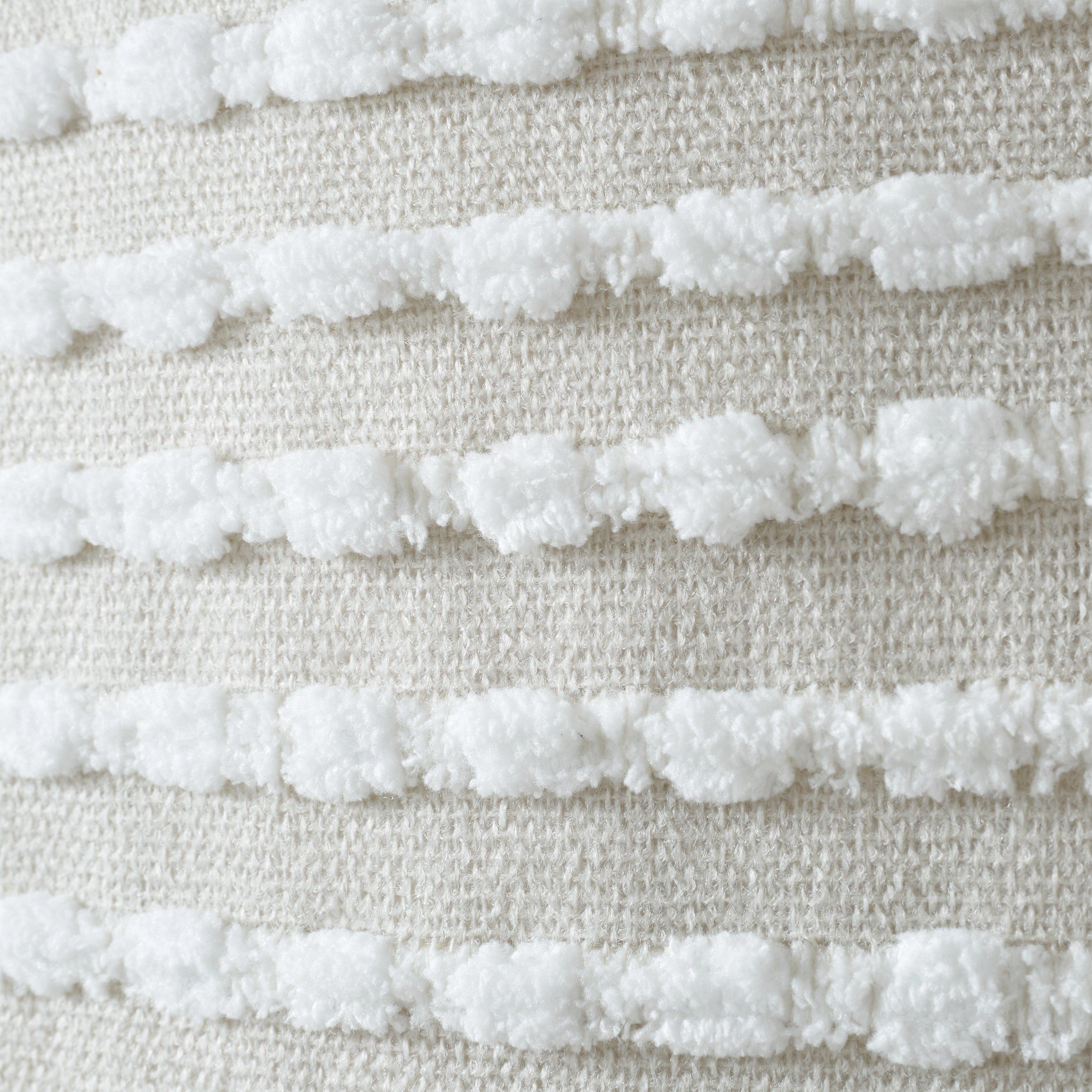 Natural - Catherine Lansfield - Stab Stitch Cushion - 3