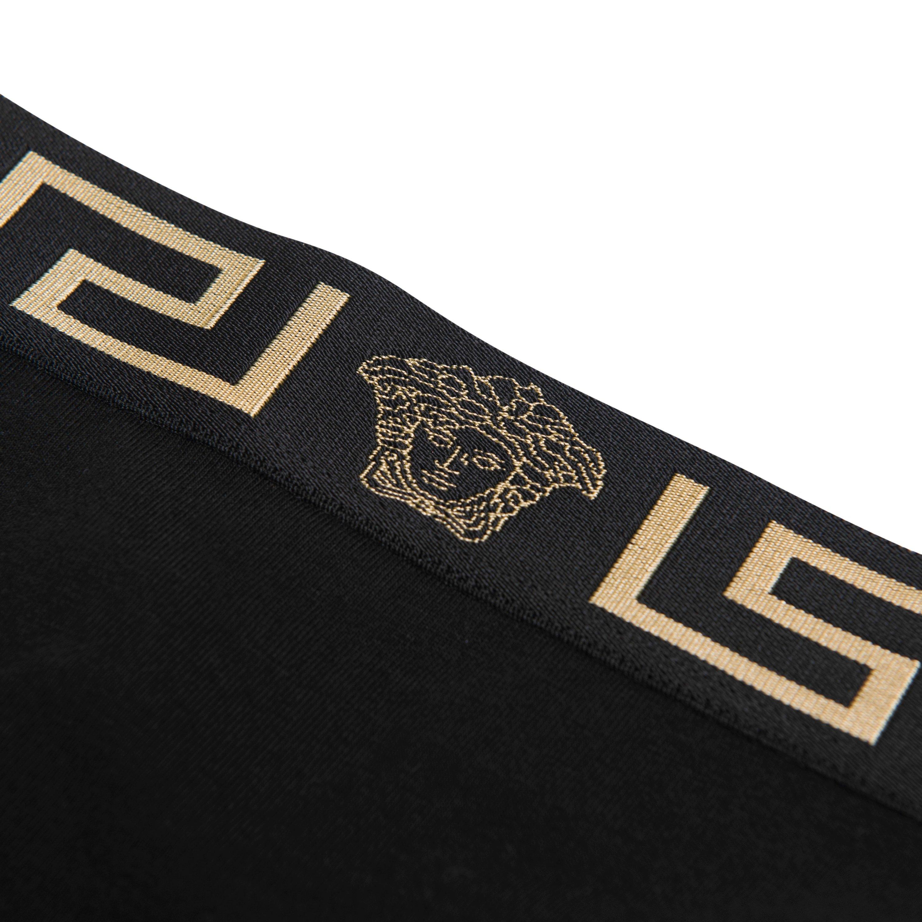 Black A1008 - Versace Icon - Logo Tape Pants - 6
