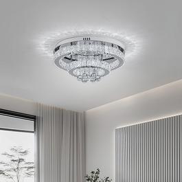 Kabinet UK Double Tier Round Crystal Ceiling Light