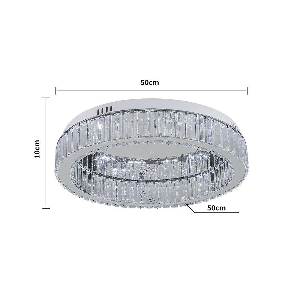 White - Kabinet UK - Modern Round Crystal Ceiling Light - 7