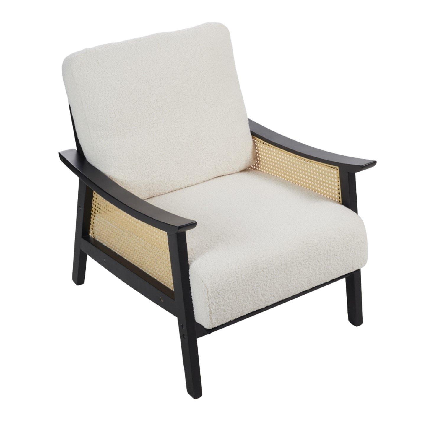 White Black - Kabinet UK - Mid Century Rattan Armchair - 1