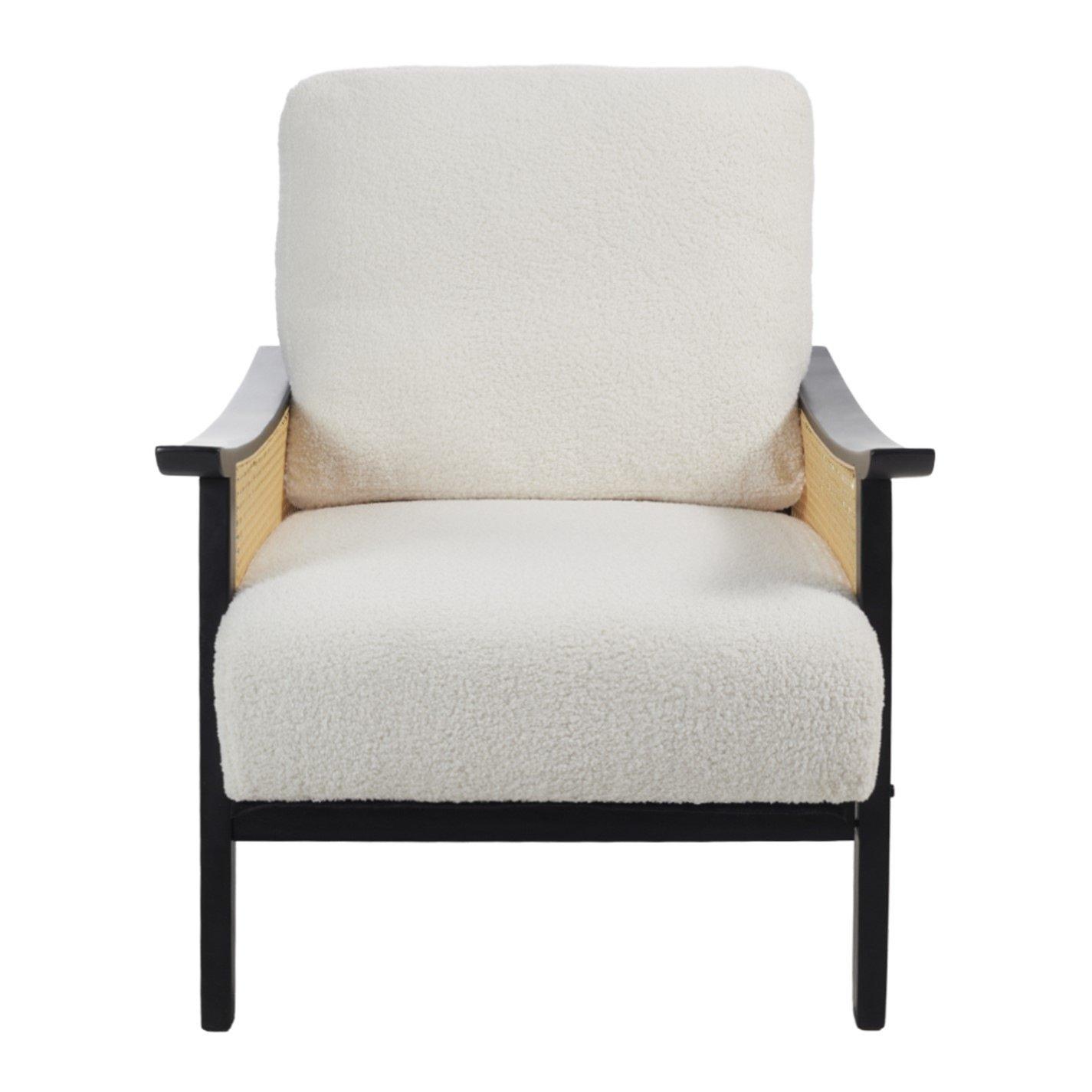 White Black - Kabinet UK - Mid Century Rattan Armchair - 2