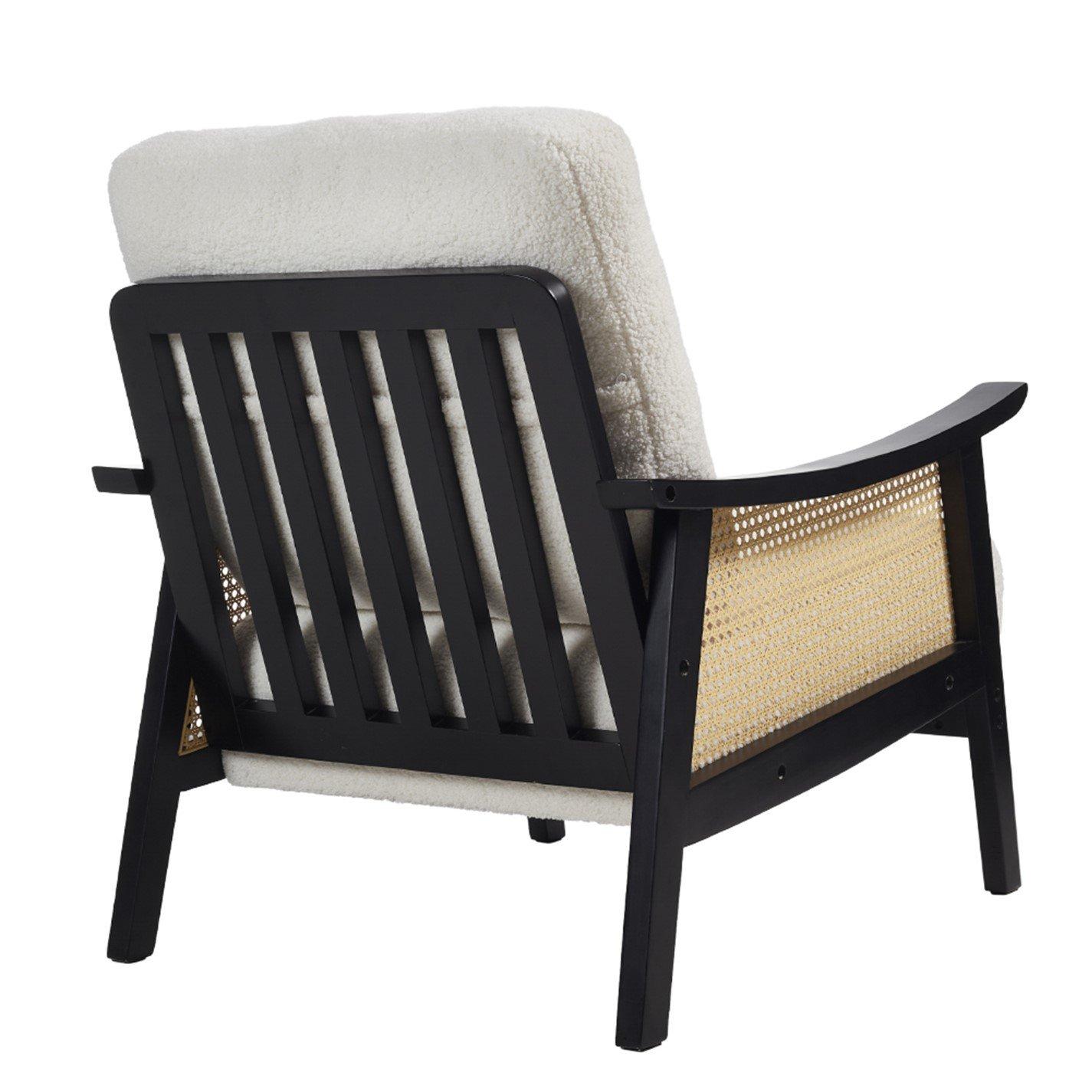 White Black - Kabinet UK - Mid Century Rattan Armchair - 4
