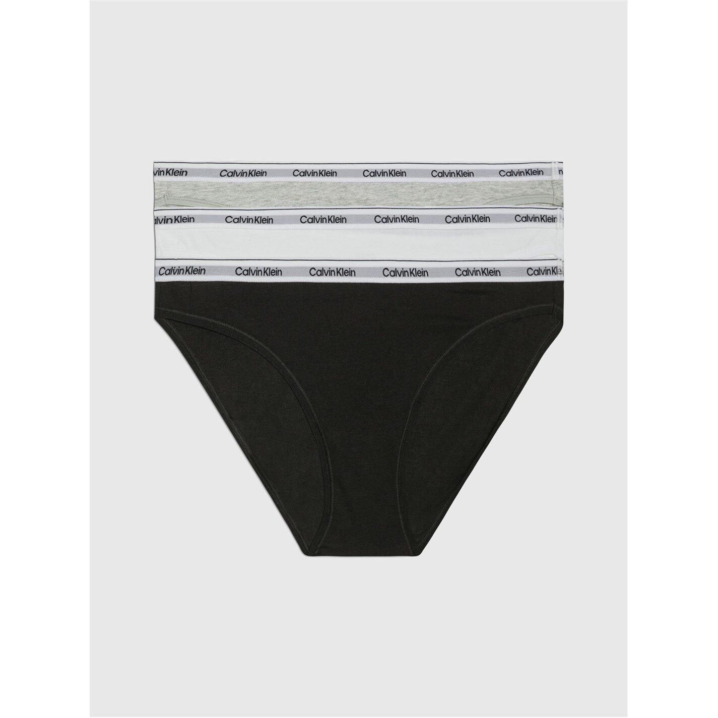 Calvin Klein Women's Carousel Hipster Briefs - Blk/Grey/Wht - 12 (M)