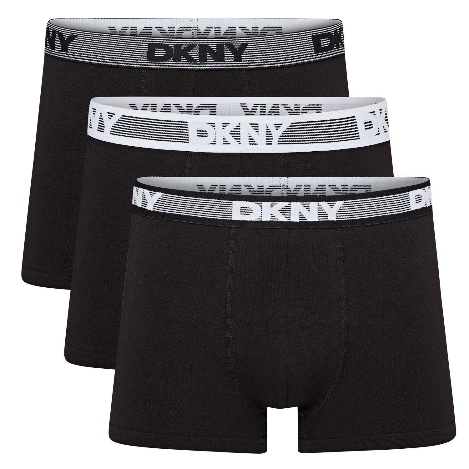 3pk Zwart - DKNY - 3 Pack Mens Trunks Los Angeles - 1